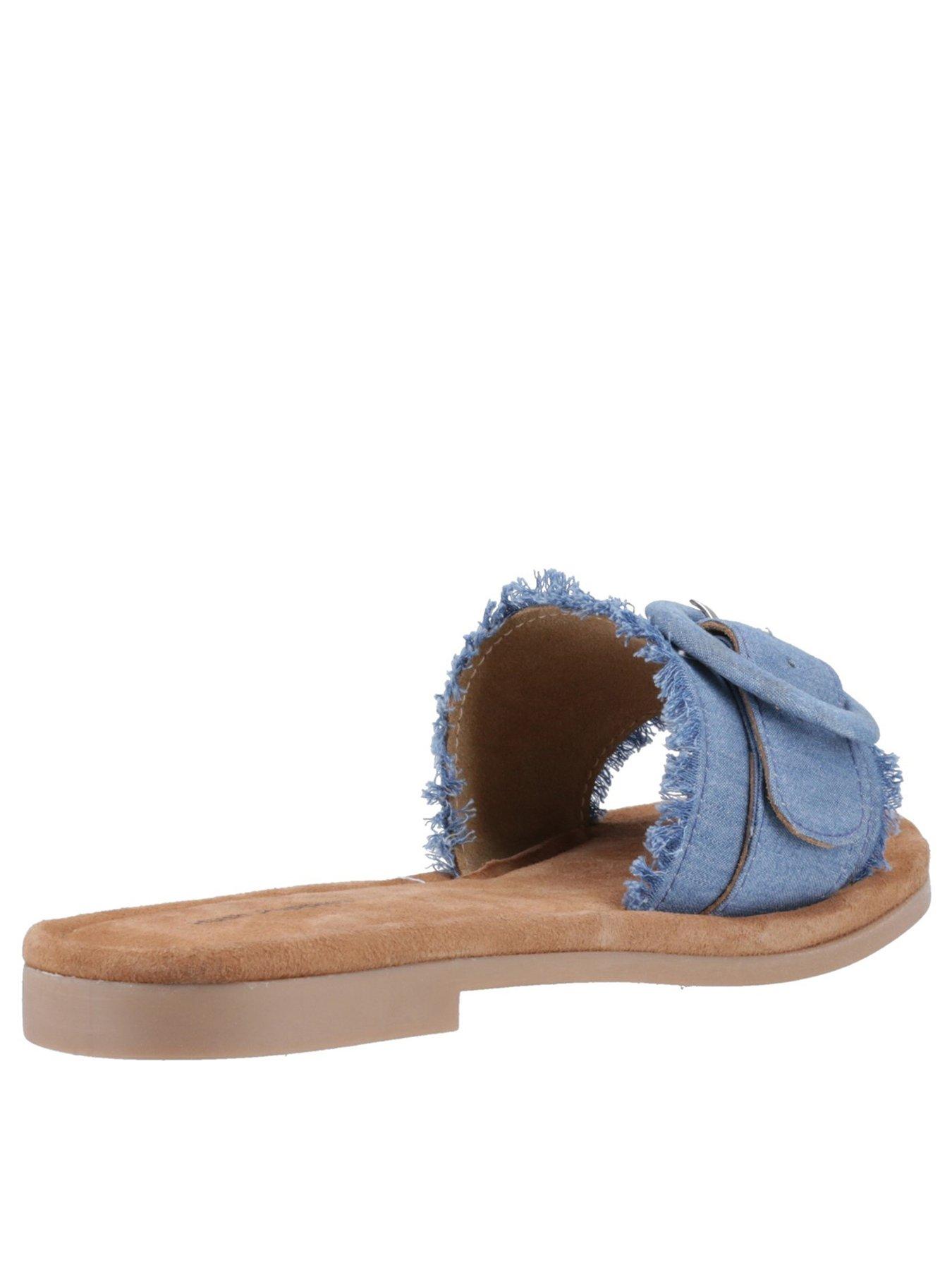 Image 3 of 5 of Hush Puppies Hayley Buckle Slide - Denim