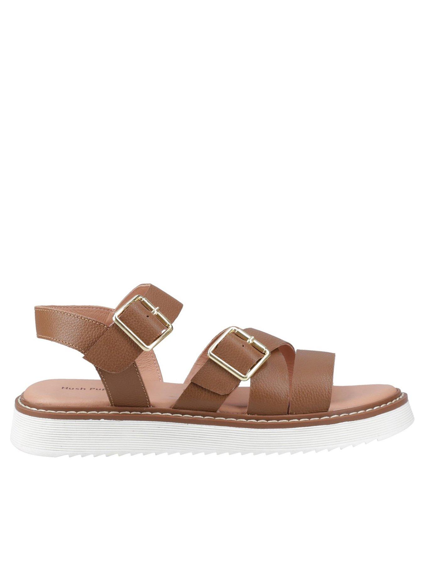 Hush Puppies Cady Leather Sandal - Tan