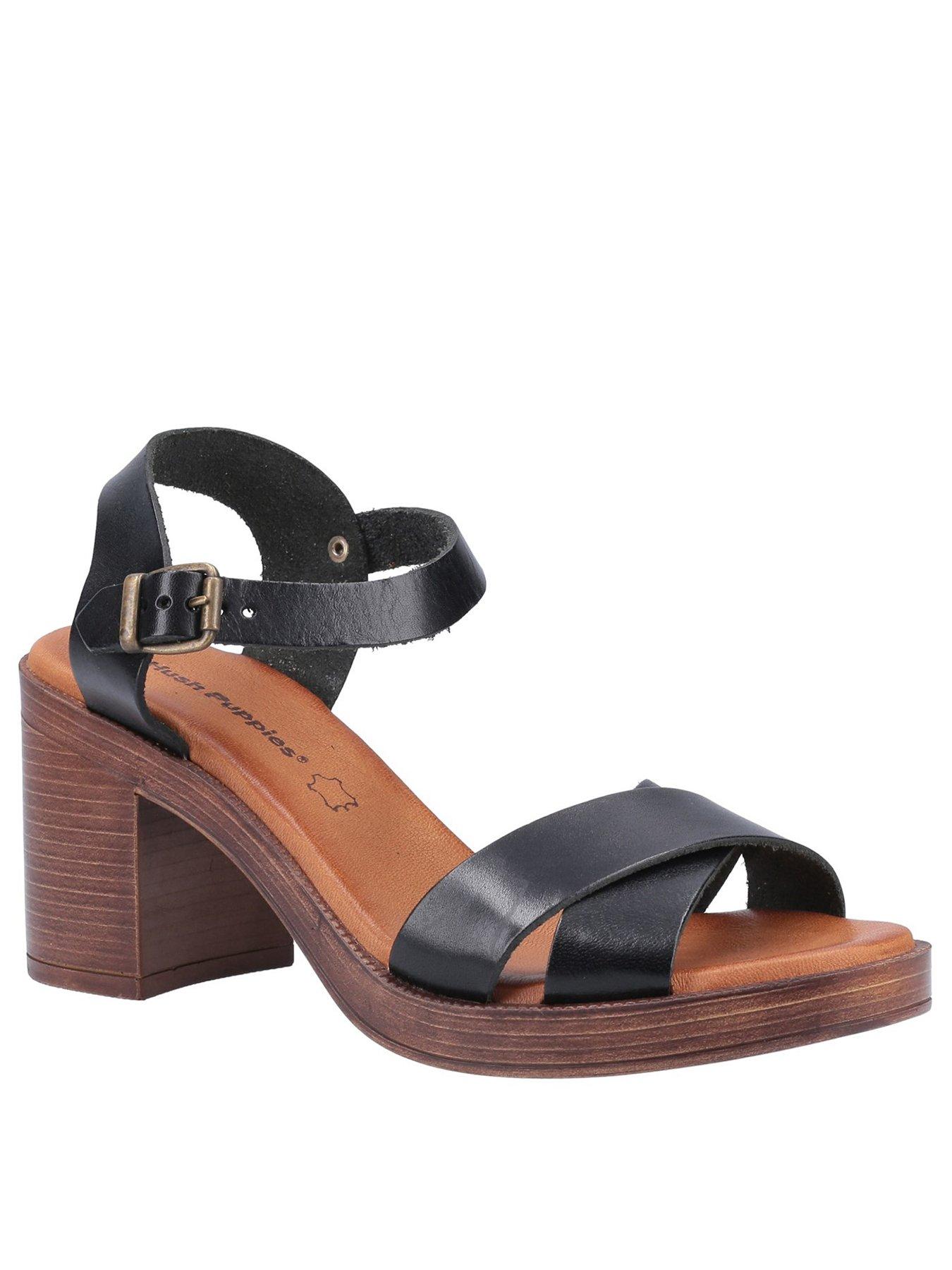 Image 2 of 5 of Hush Puppies Georgia Heeled Sandal - Black