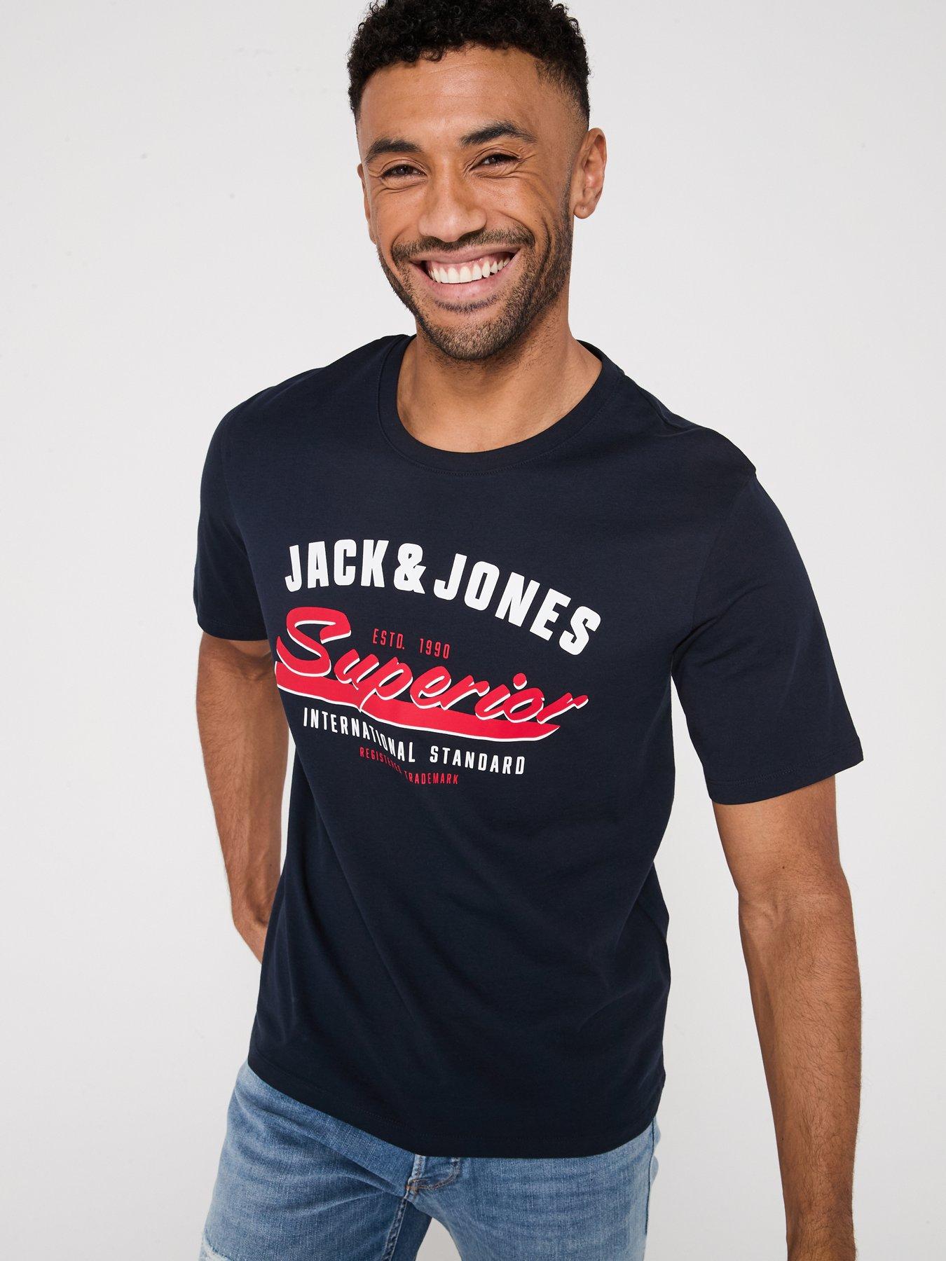 Image 2 of 5 of Jack & Jones 5-Pack Chest Logo T-Shirt - Multi