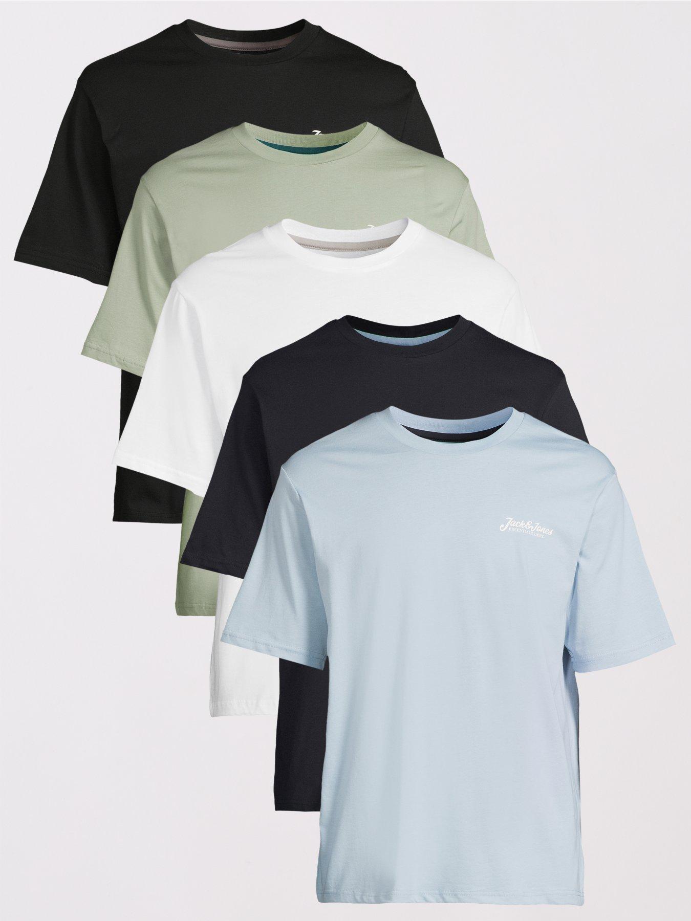 undefined Jack & Jones 5-Pack Script Chest Logo T-Shirt