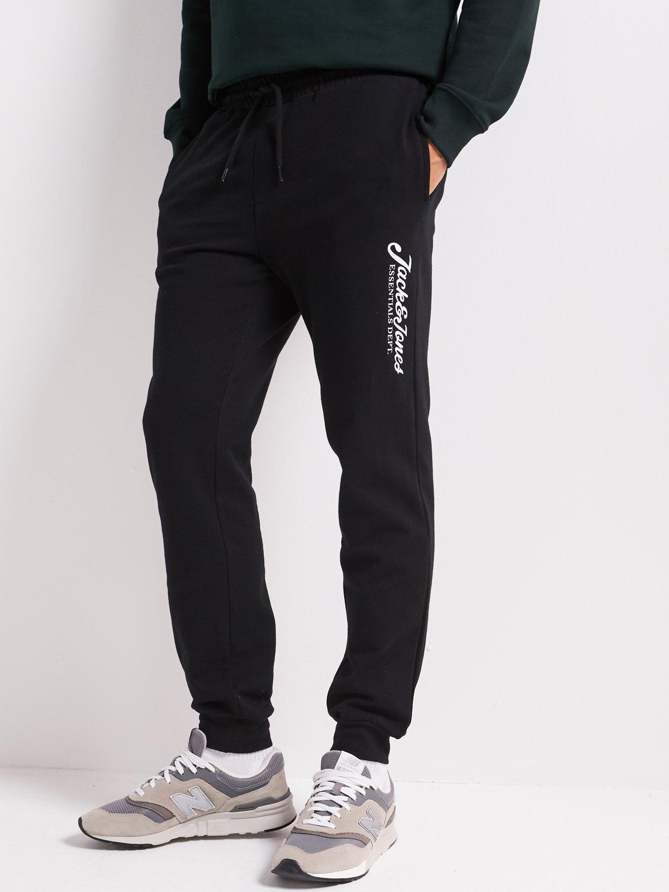 Image 2 of 6 of Jack & Jones 2 Pack of Gordon Joggers - Black/White