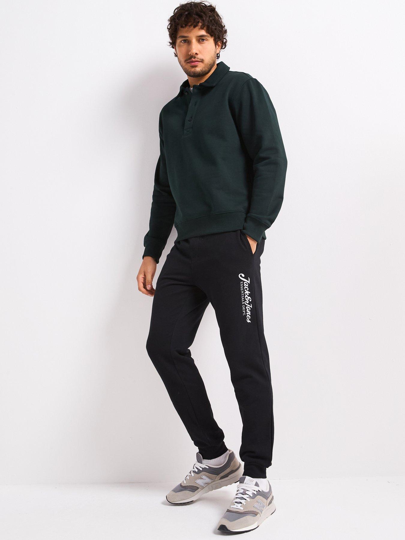 Image 4 of 6 of Jack & Jones 2 Pack of Gordon Joggers - Black/White