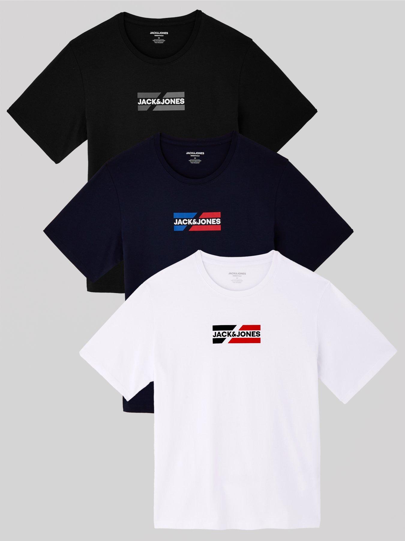 undefined 3-Pack Graphic Chest Logo T-Shirt - Multi