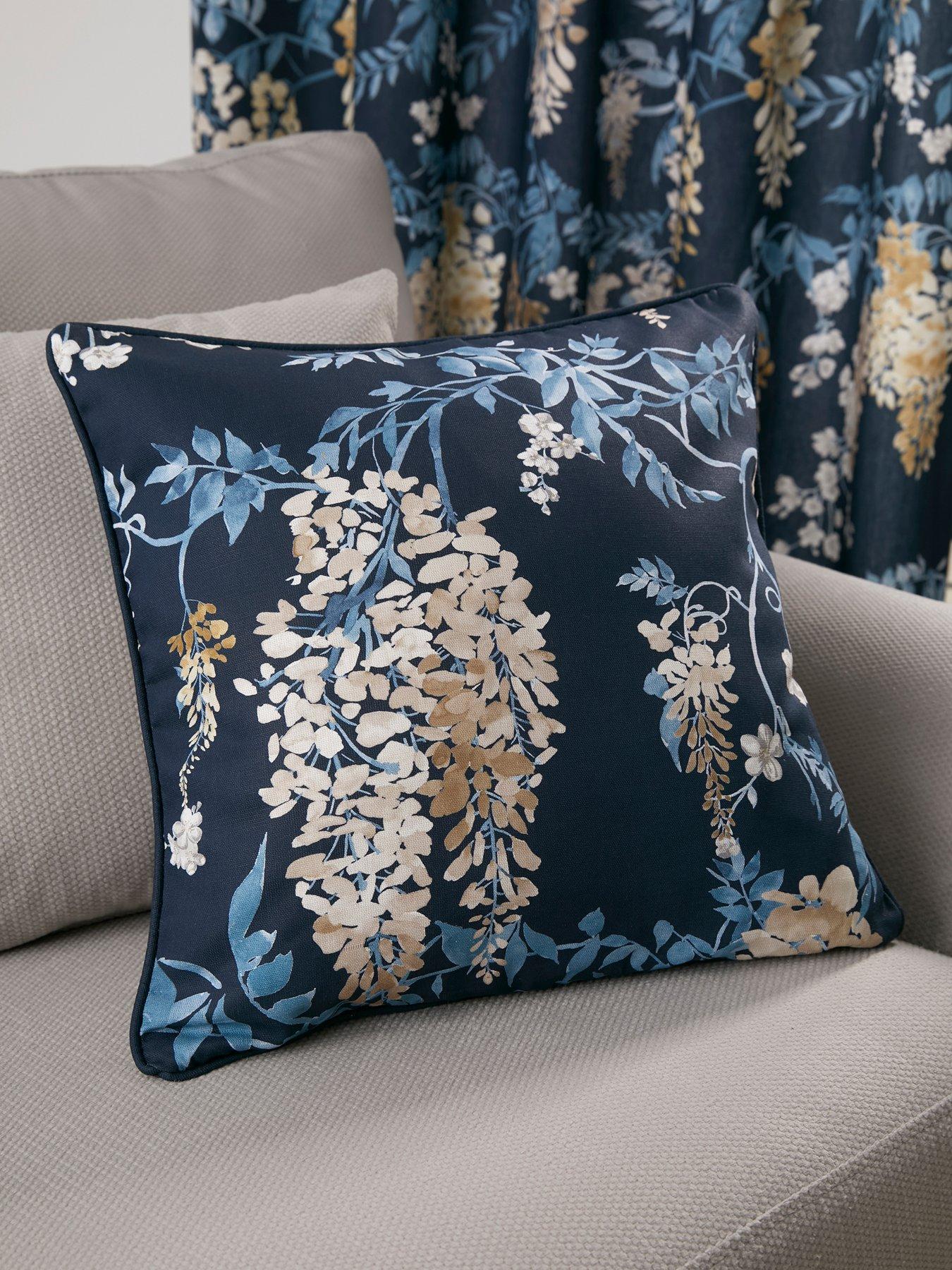 Product photograph of Dreams Drapes Wisteria Filled Cushion- 43x43cm from very.co.uk