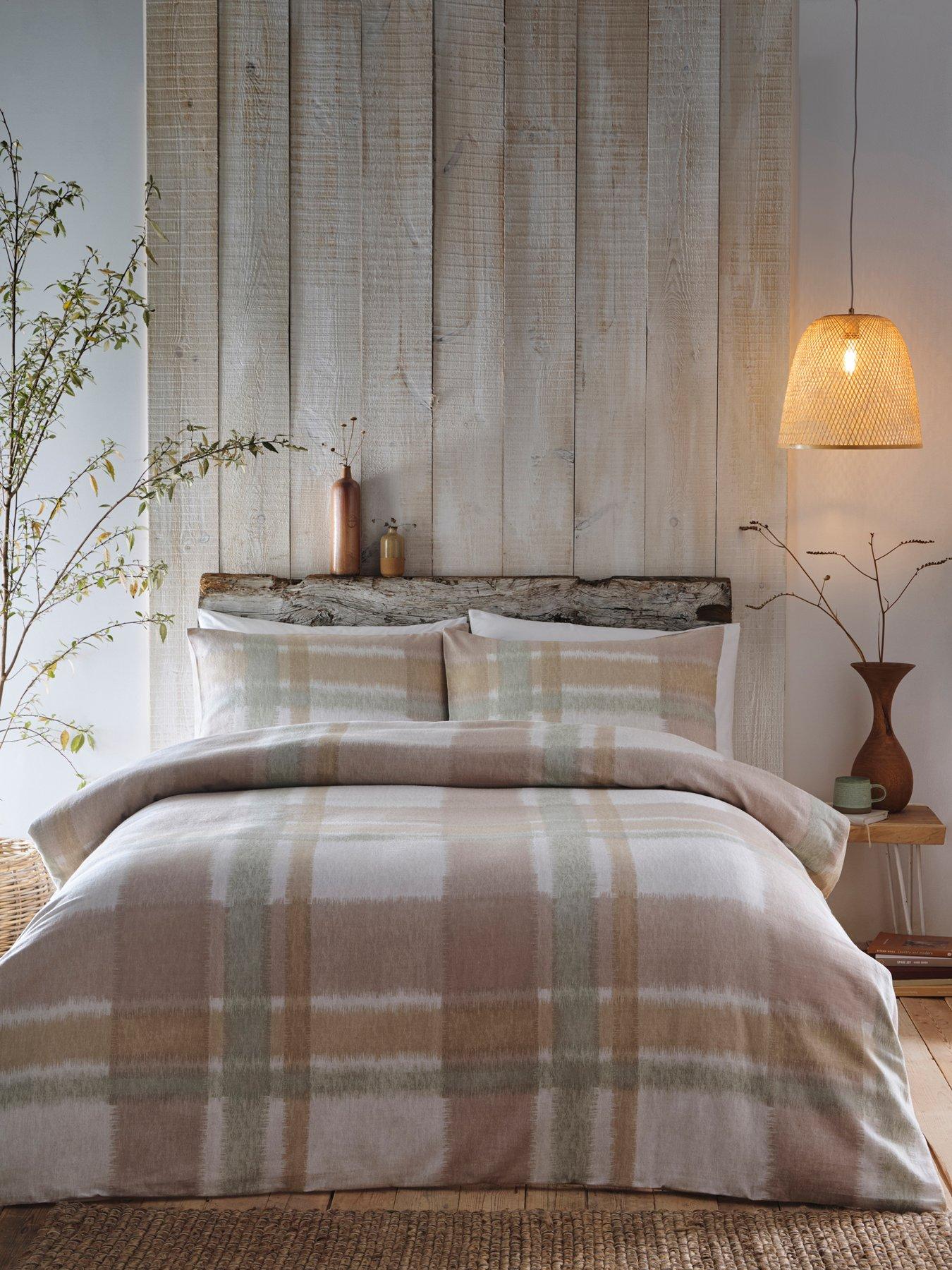 Product photograph of Appletree Appletree Hygge Verbier 100 Brushed Cotton Duvet Cover Set from very.co.uk