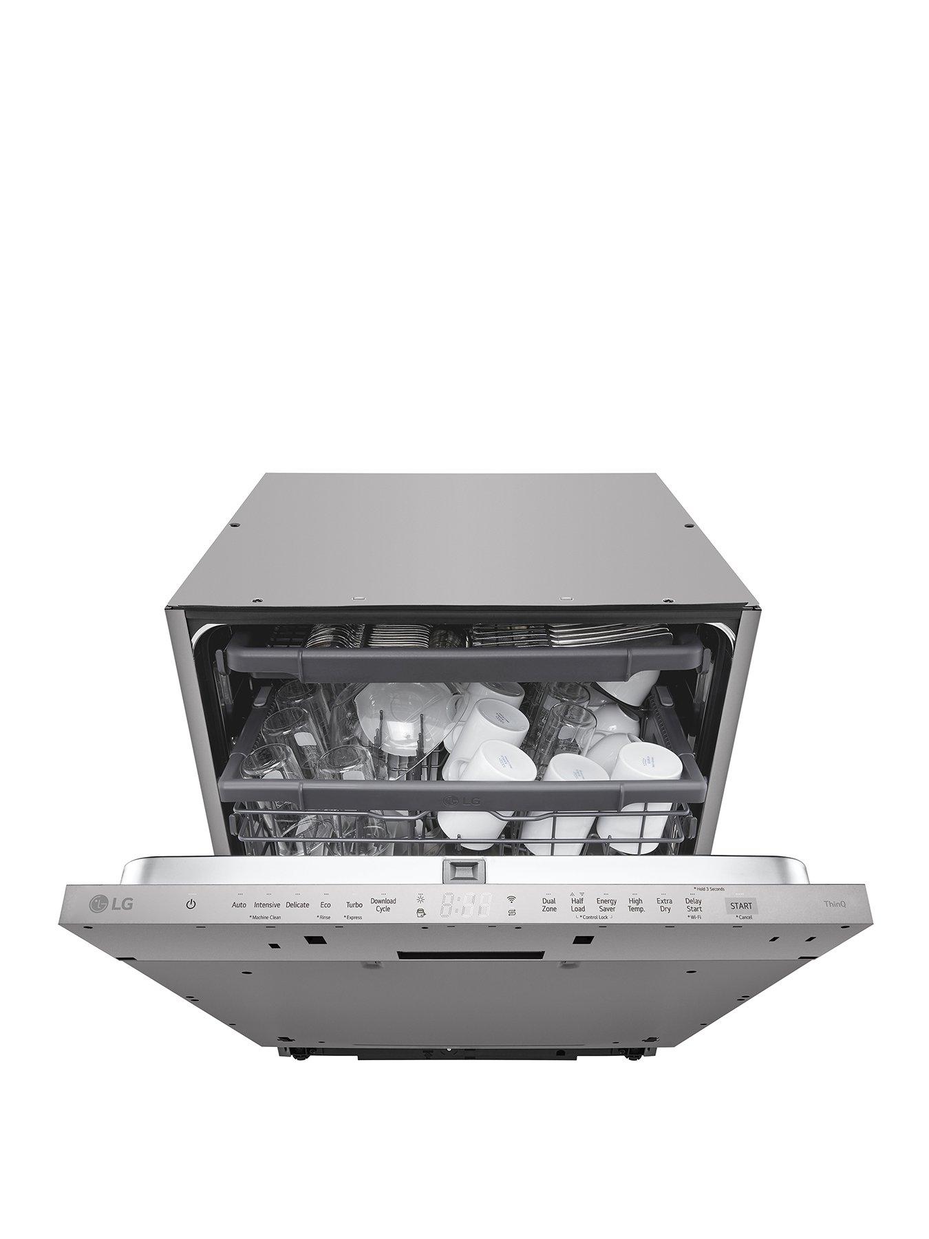 undefined QuadWash DB243TX 14 PS WiFi Connected Integrated Full Size Dishwasher - D Rated