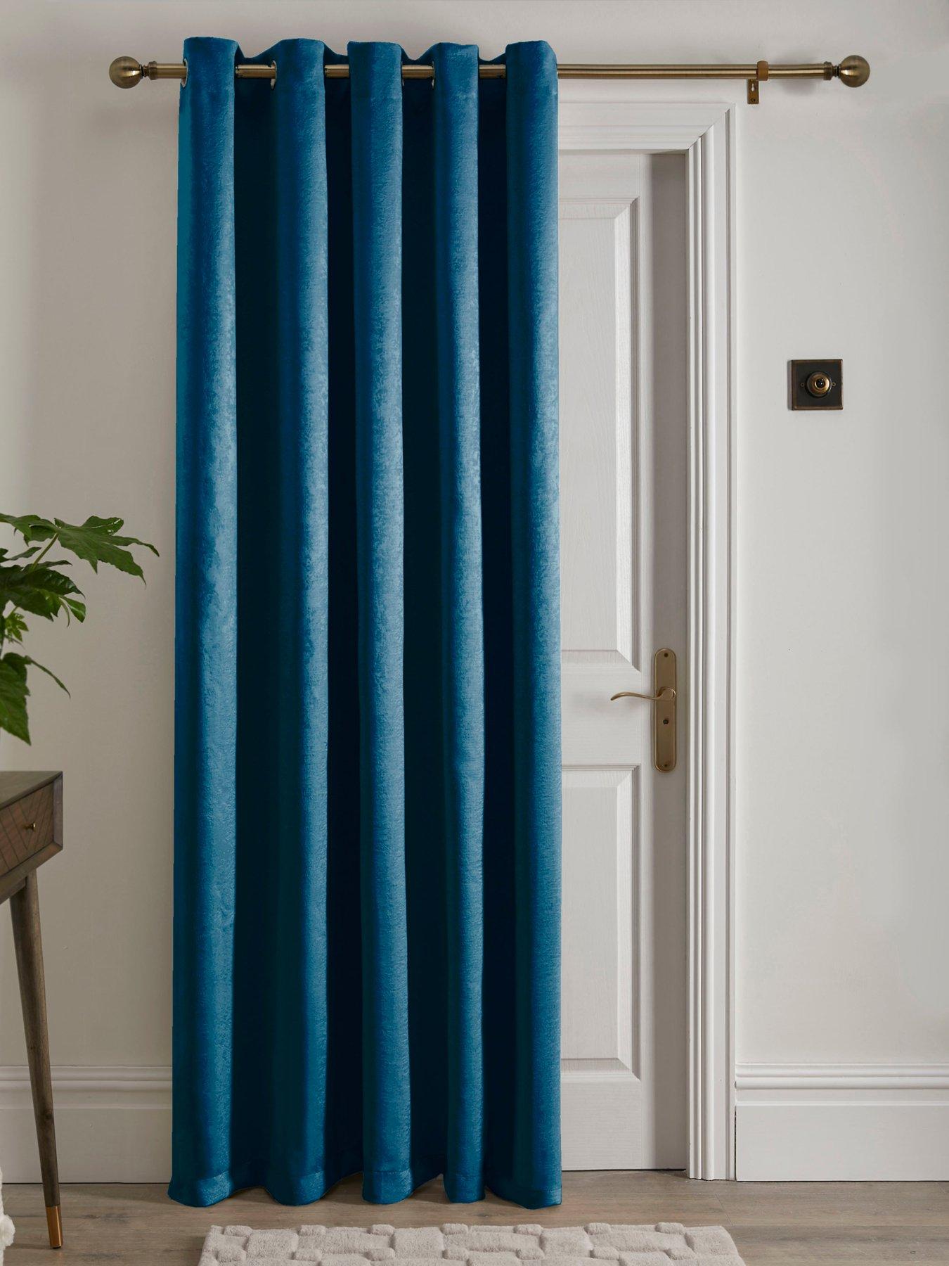 Fusion Strata Eyelet Single Panel Door Curtain- 66" Width X 84" Drop (168 X 214cm)