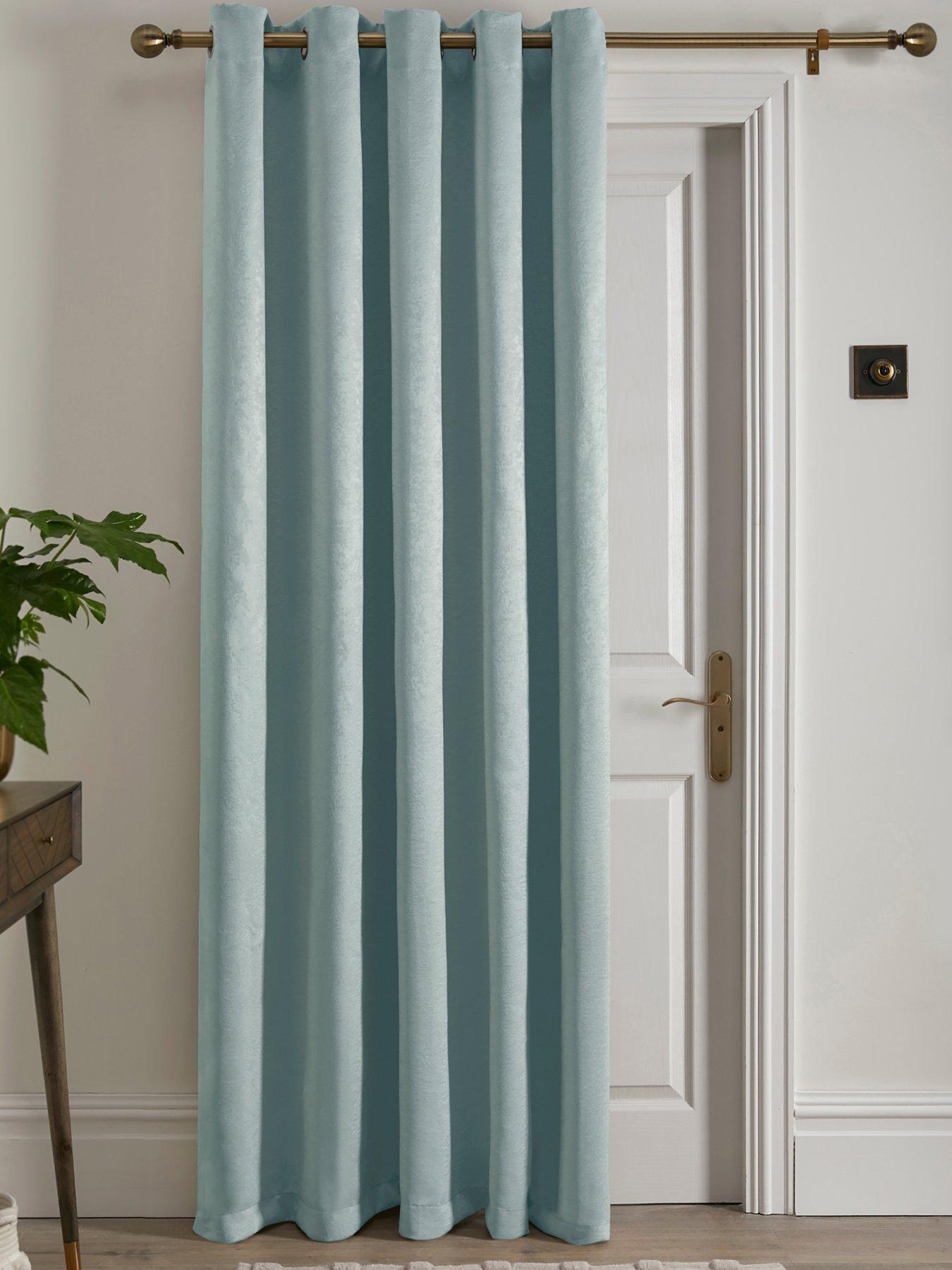 Fusion Strata Eyelet Single Panel Door Curtain- 66" Width X 84" Drop (168 X 214cm)