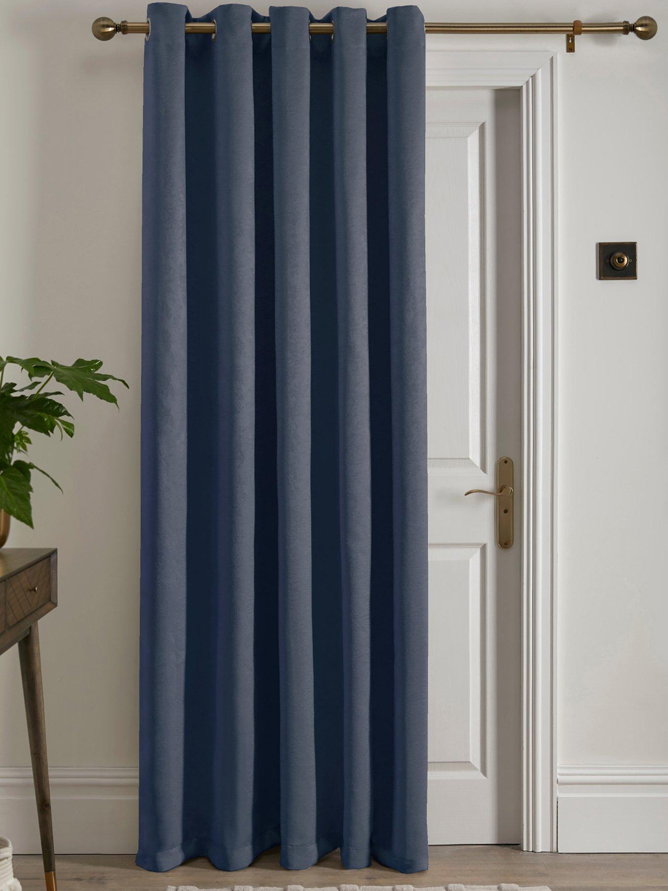 undefined Strata Eyelet Single Panel Door Curtain- 66" Width X 84" Drop (168 X 214cm)