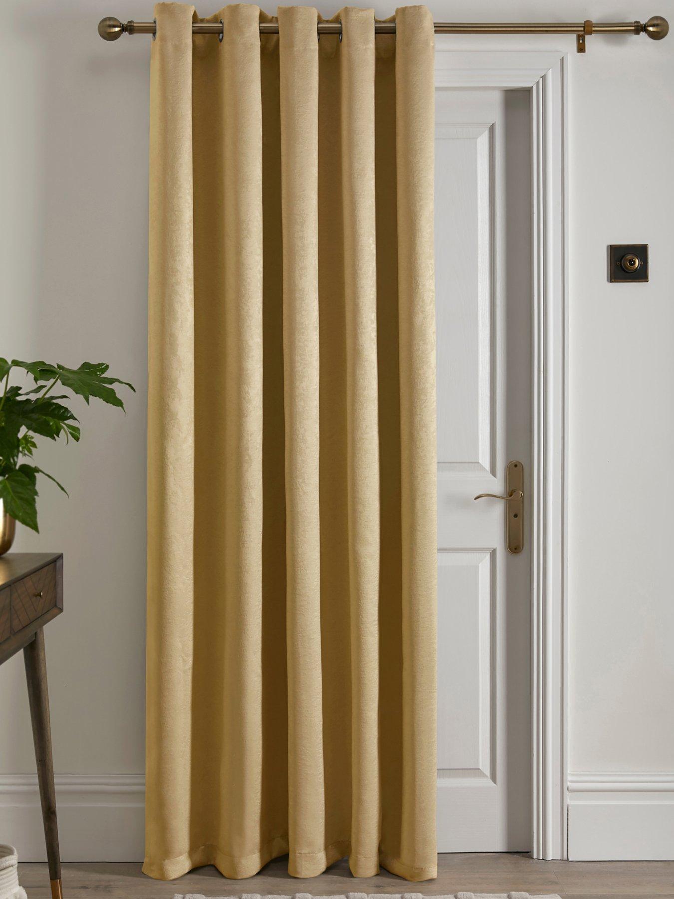 Fusion Strata Eyelet Single Panel Door Curtain- 66" Width X 84" Drop (168 X 214cm)
