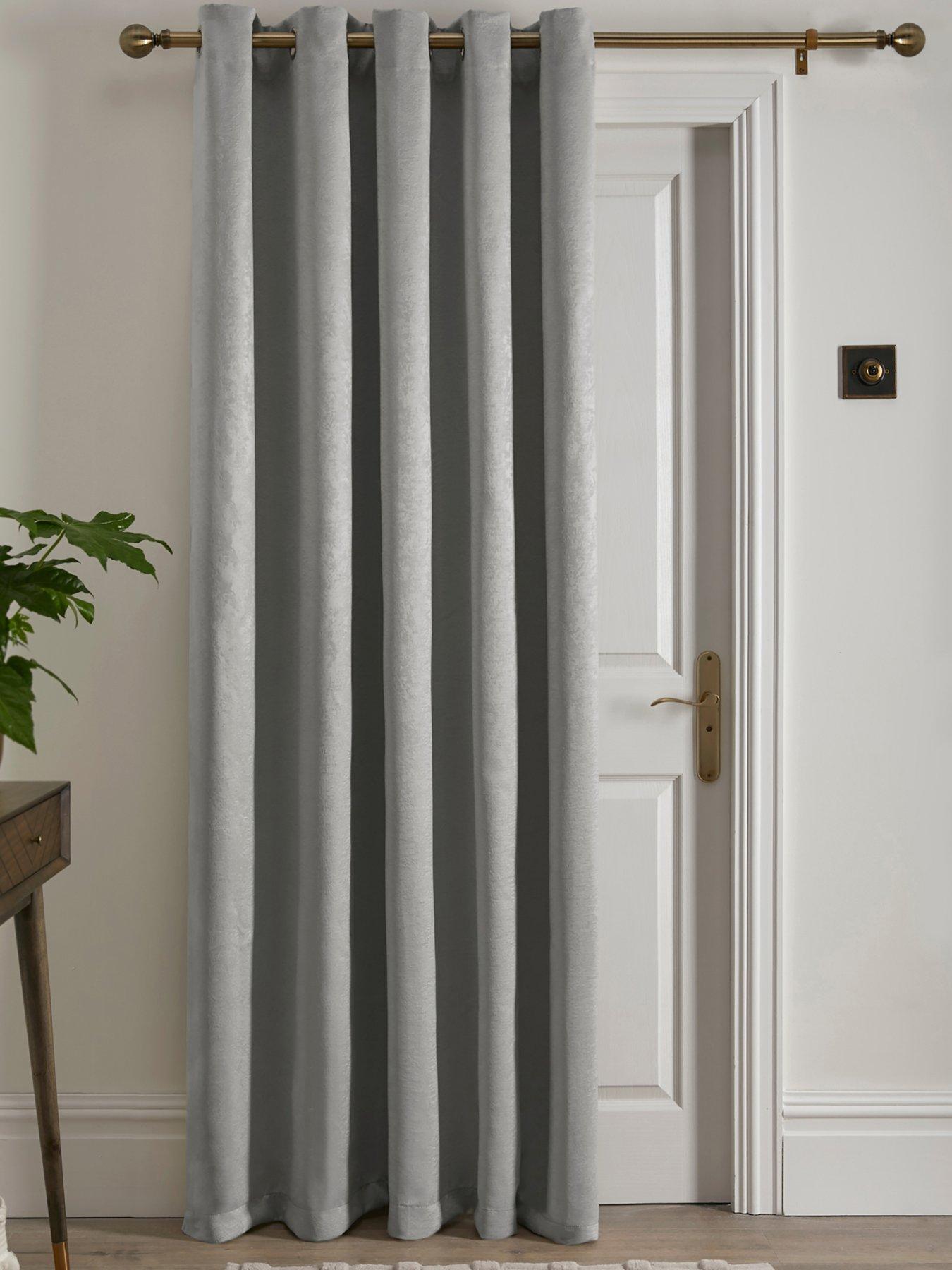 Fusion Strata Eyelet Single Panel Door Curtain- 66" Width X 84" Drop (168 X 214cm)