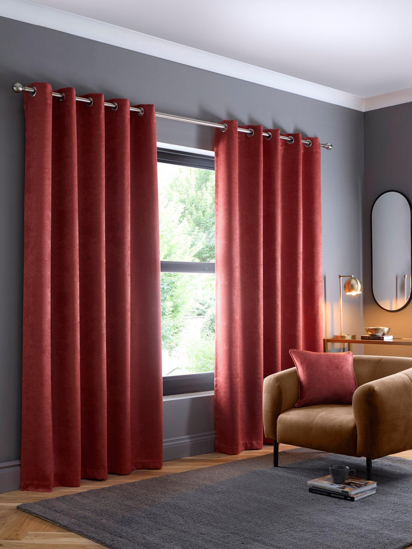 Fusion Strata Dim-Out Eyelet Curtains