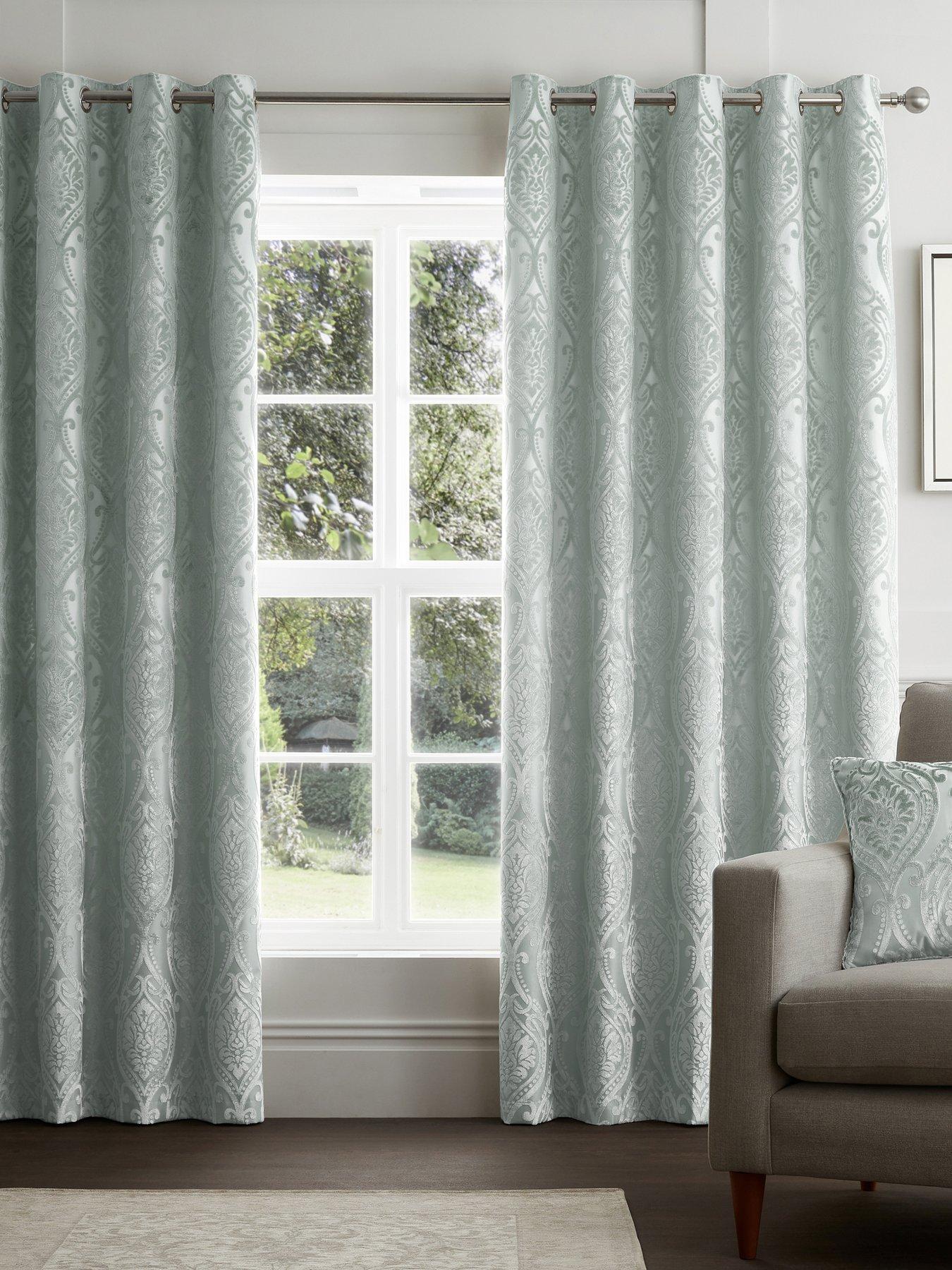 Product photograph of Curtina Chateau Pair Of Eyelet Curtains- 66 Width X 72 Drop 168 X 183cm from very.co.uk