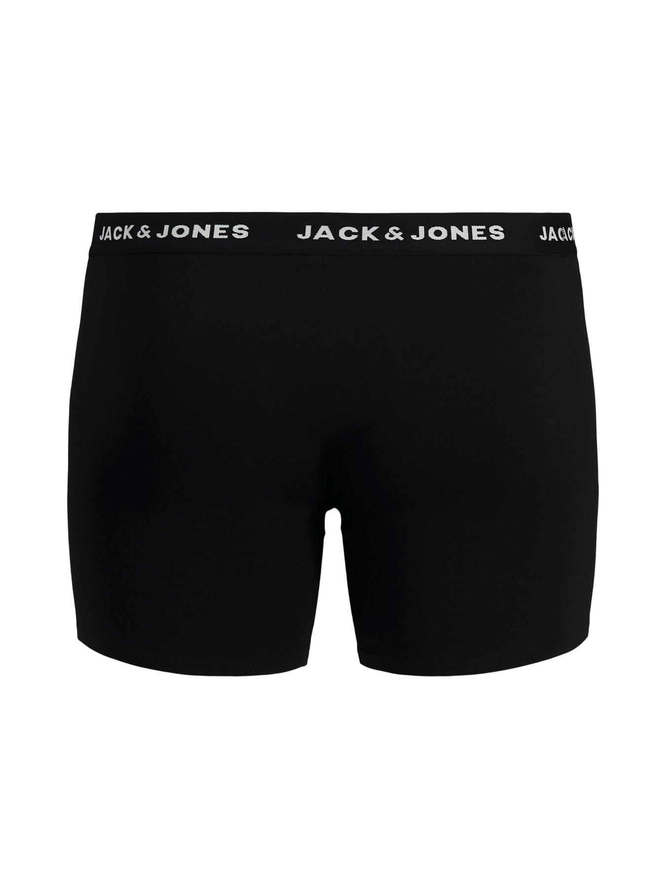 Image 2 of 3 of Jack & Jones Plus Size Huey 5 Pack Trunks - Black