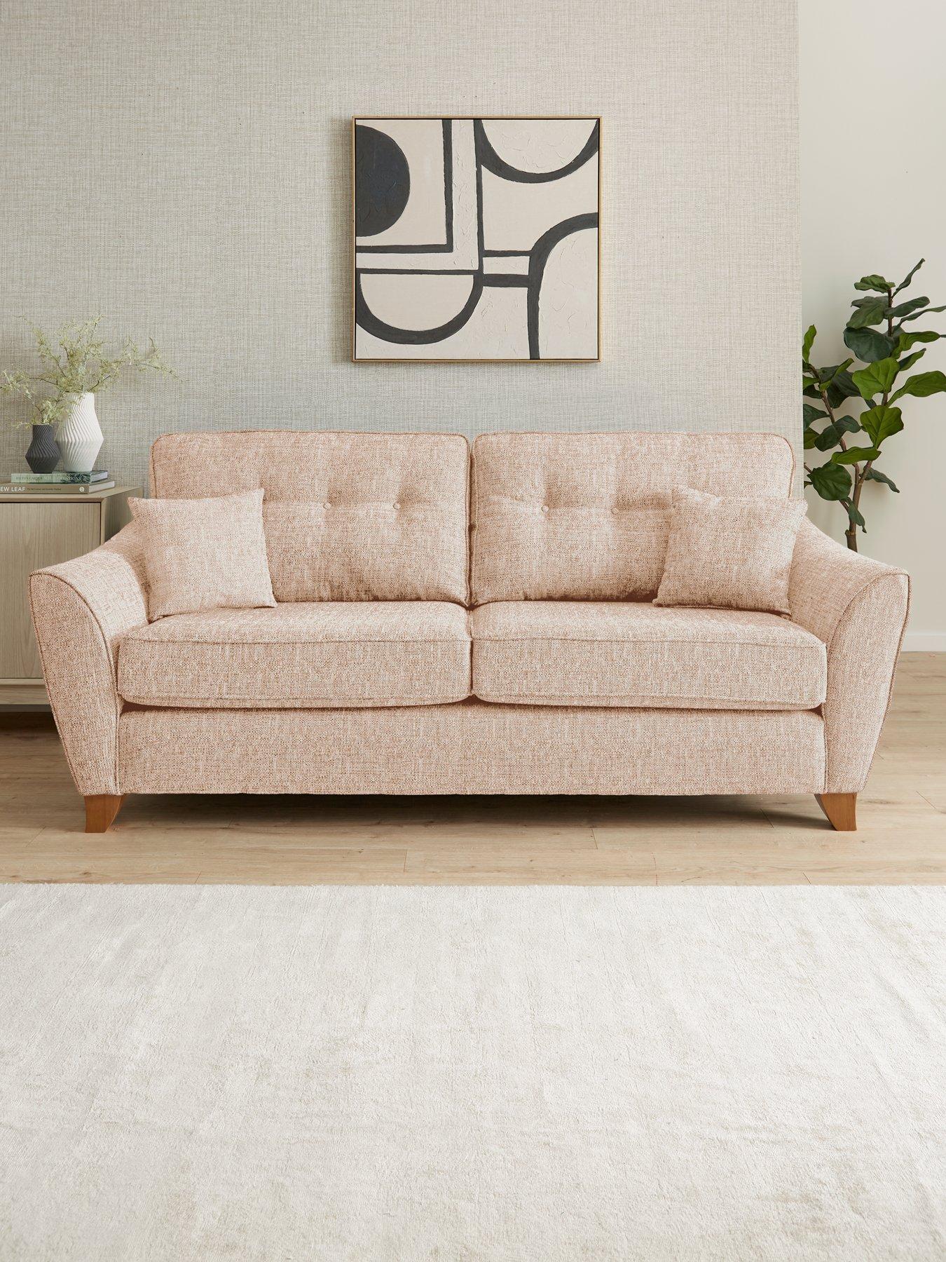 undefined Halstow 3 Seater Fabric Sofa