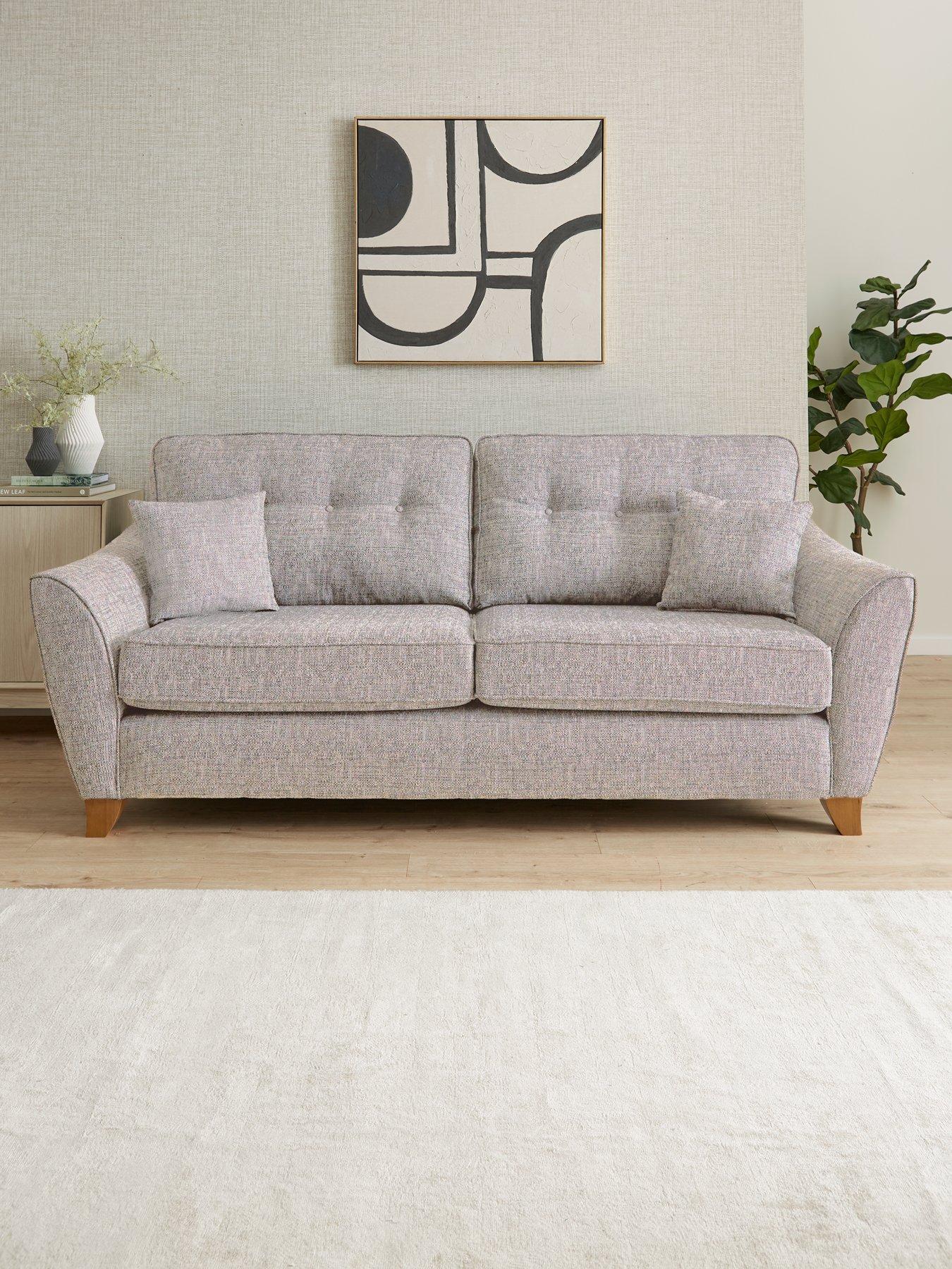 undefined Halstow 3 Seater Fabric Sofa