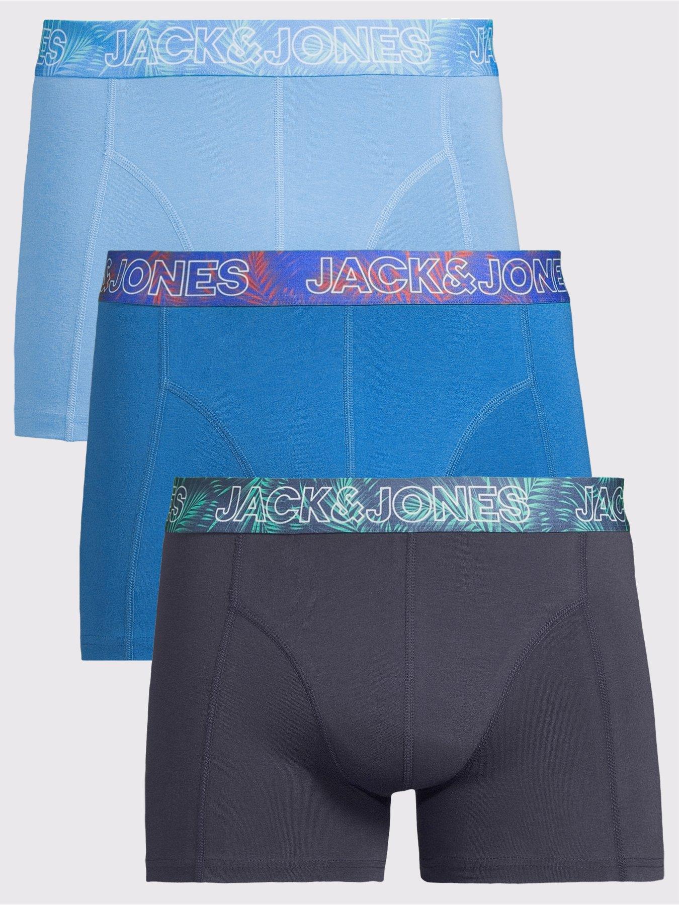 undefined Pete 3 Pack Solid Trunks - Azure Blue