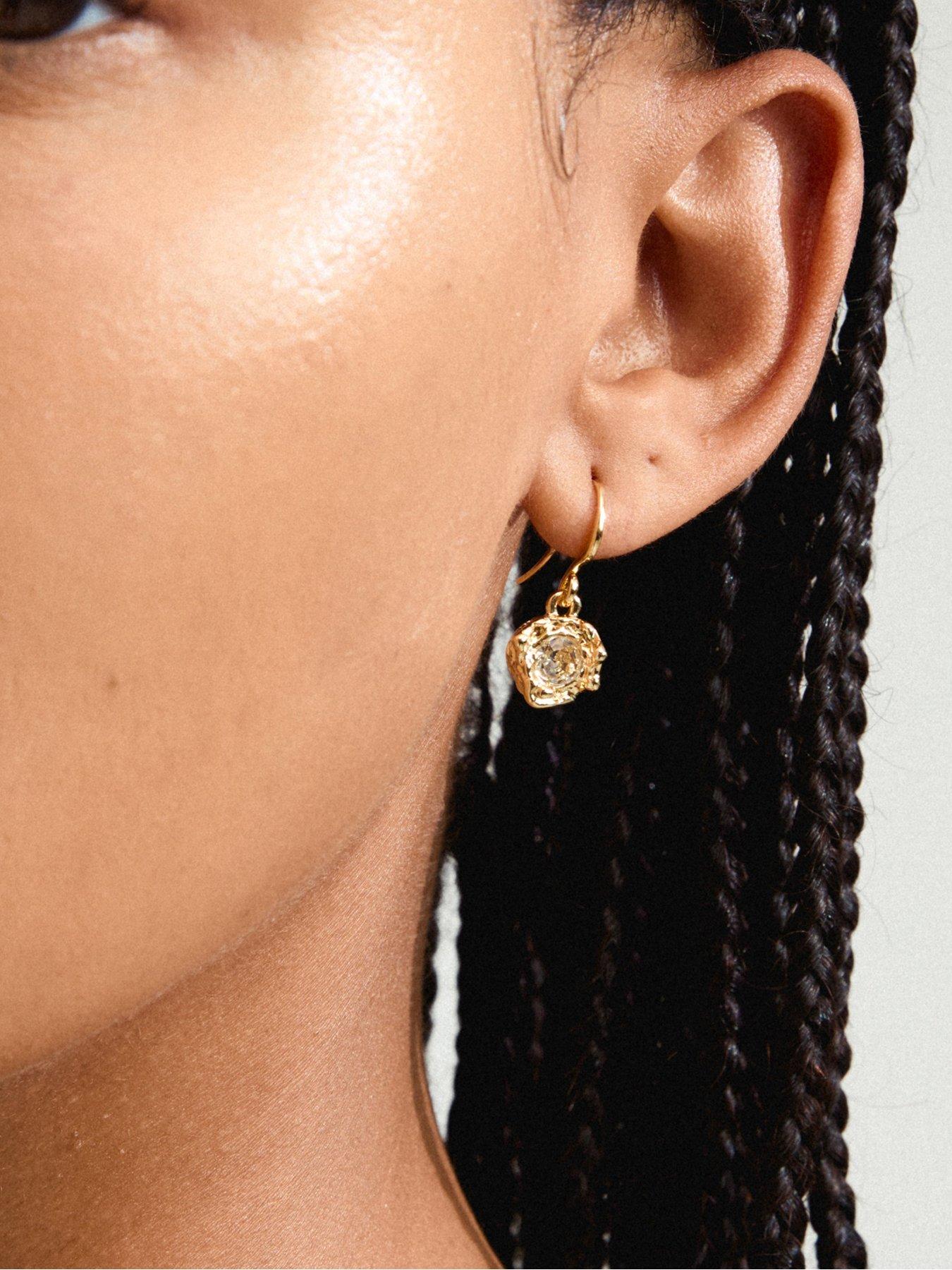 Image 2 of 3 of Pilgrim CALLUM&nbsp;earrings gold-plated