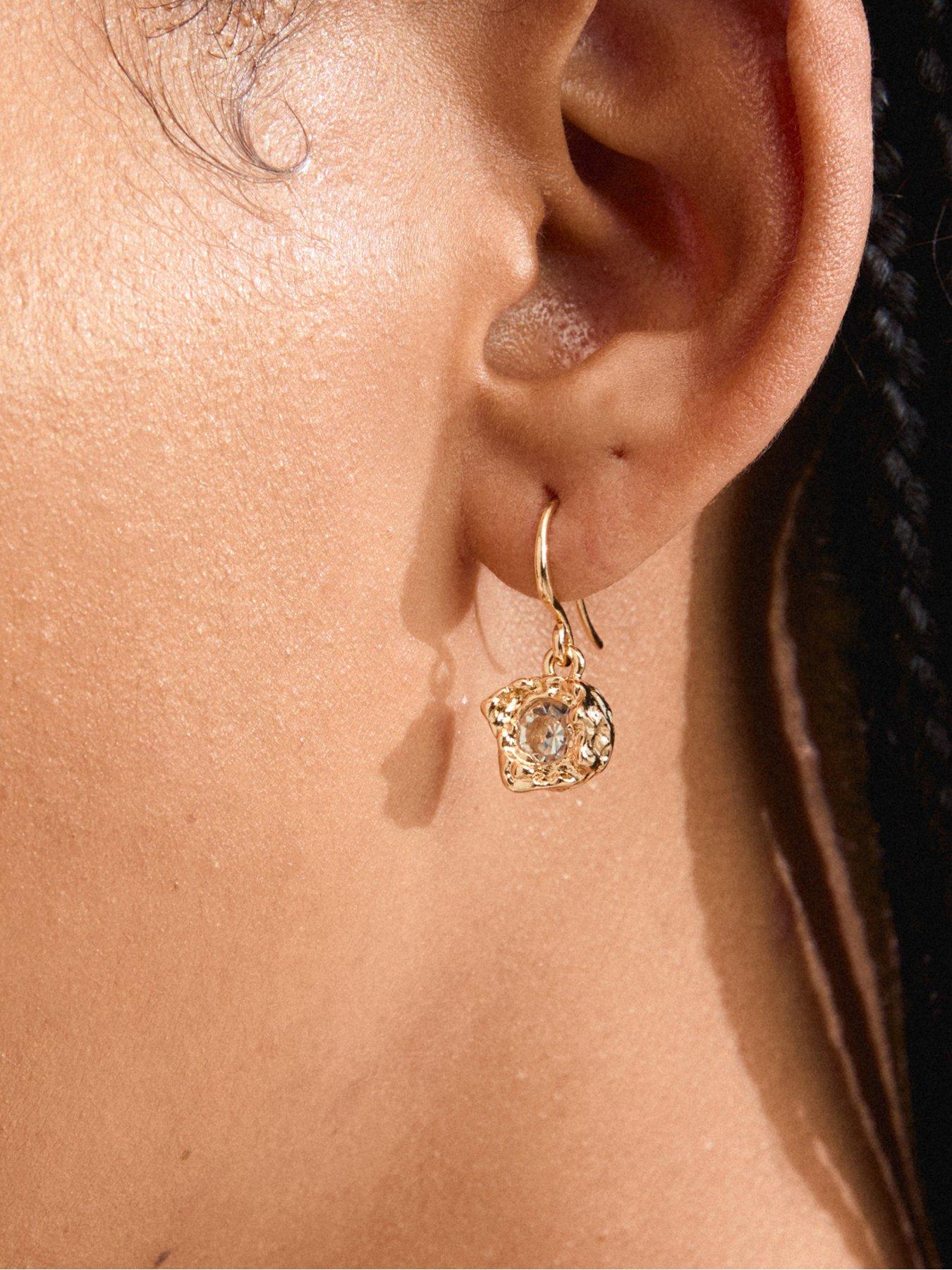 Image 3 of 3 of Pilgrim CALLUM&nbsp;earrings gold-plated