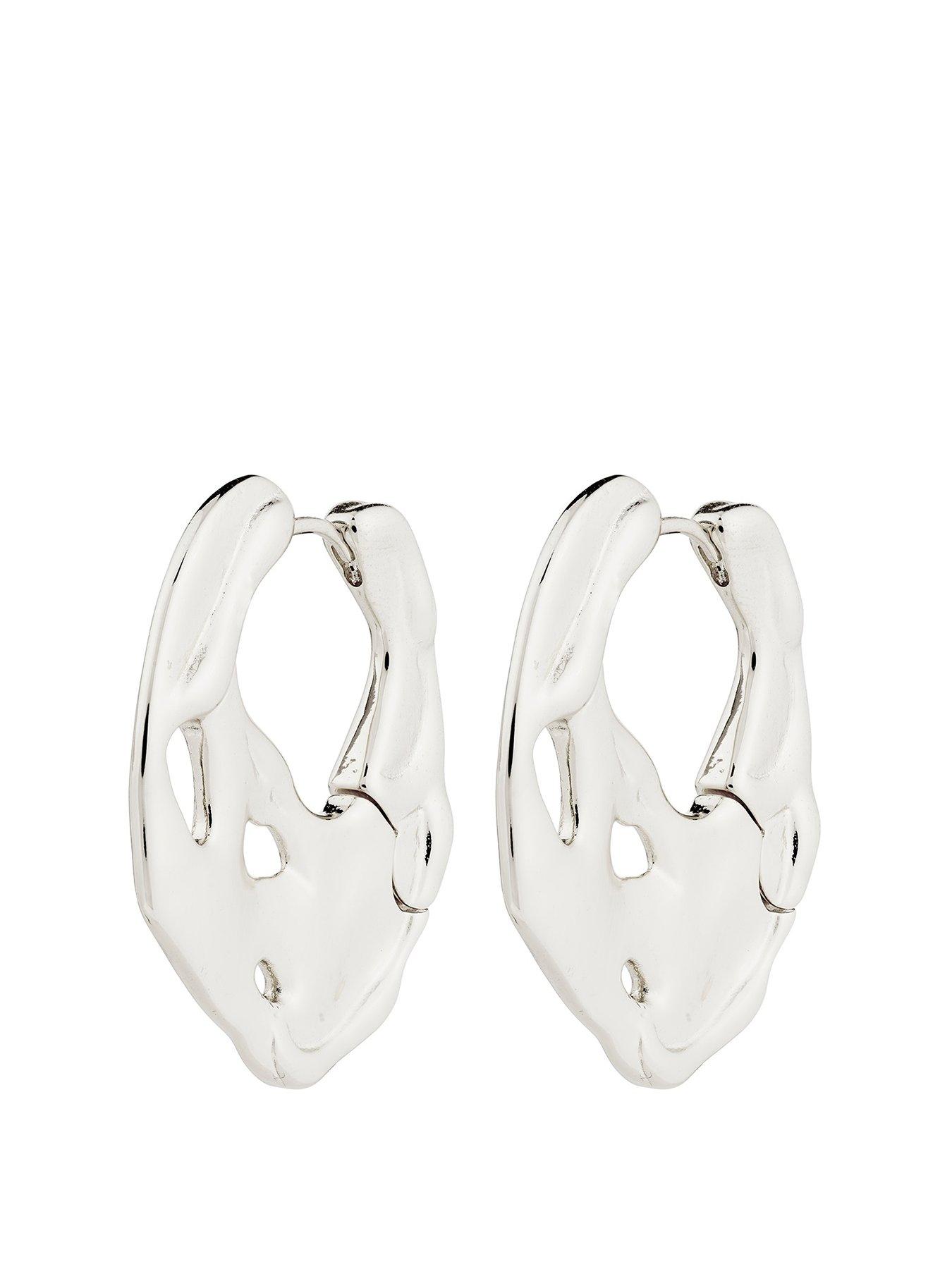 Pilgrim DAWN hoop earrings silver-plated