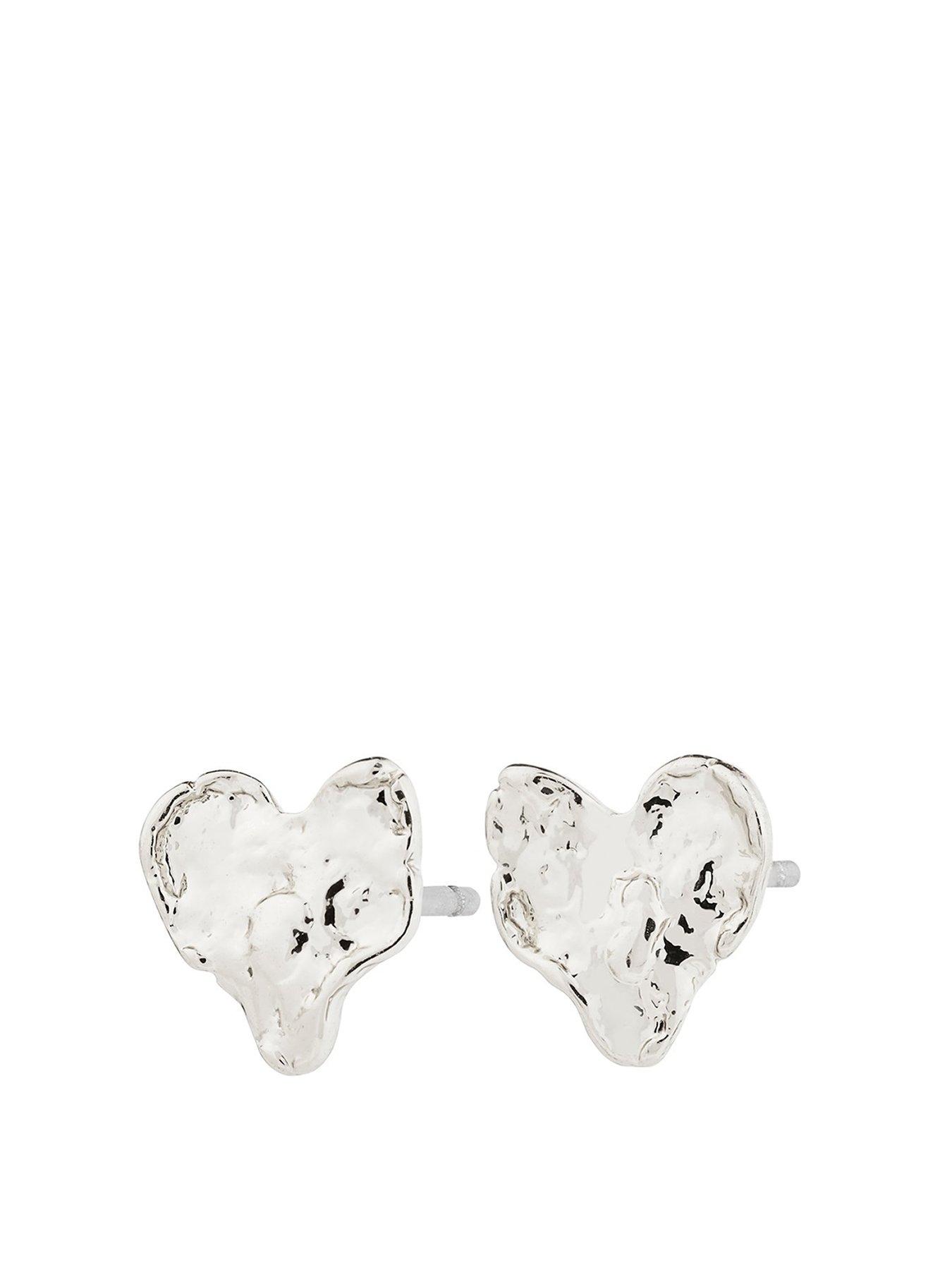 Product photograph of Pilgrim Ryan Earrings Silver-plated from very.co.uk