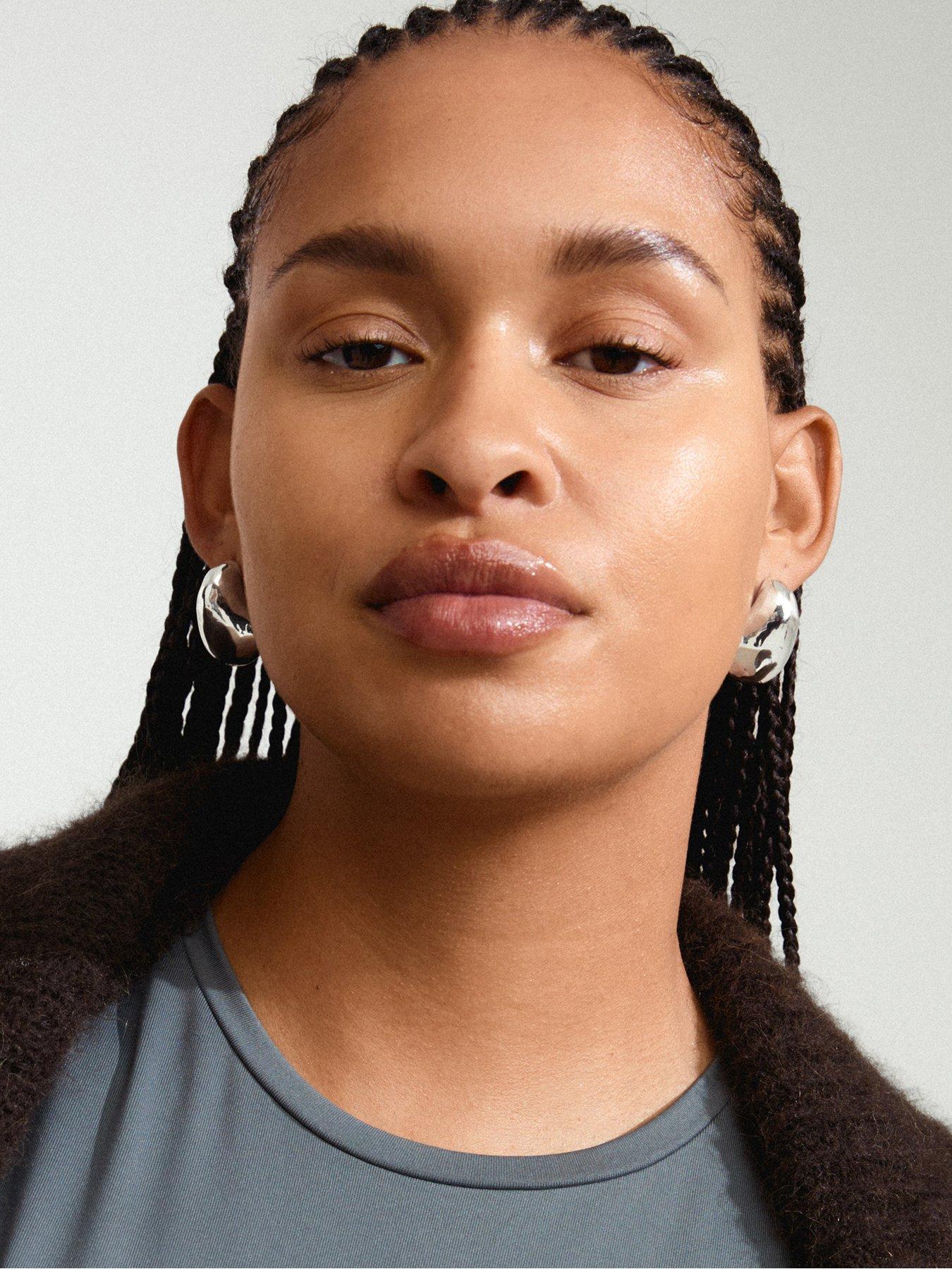 Image 2 of 3 of Pilgrim Dune Earrings -Plated - Silver