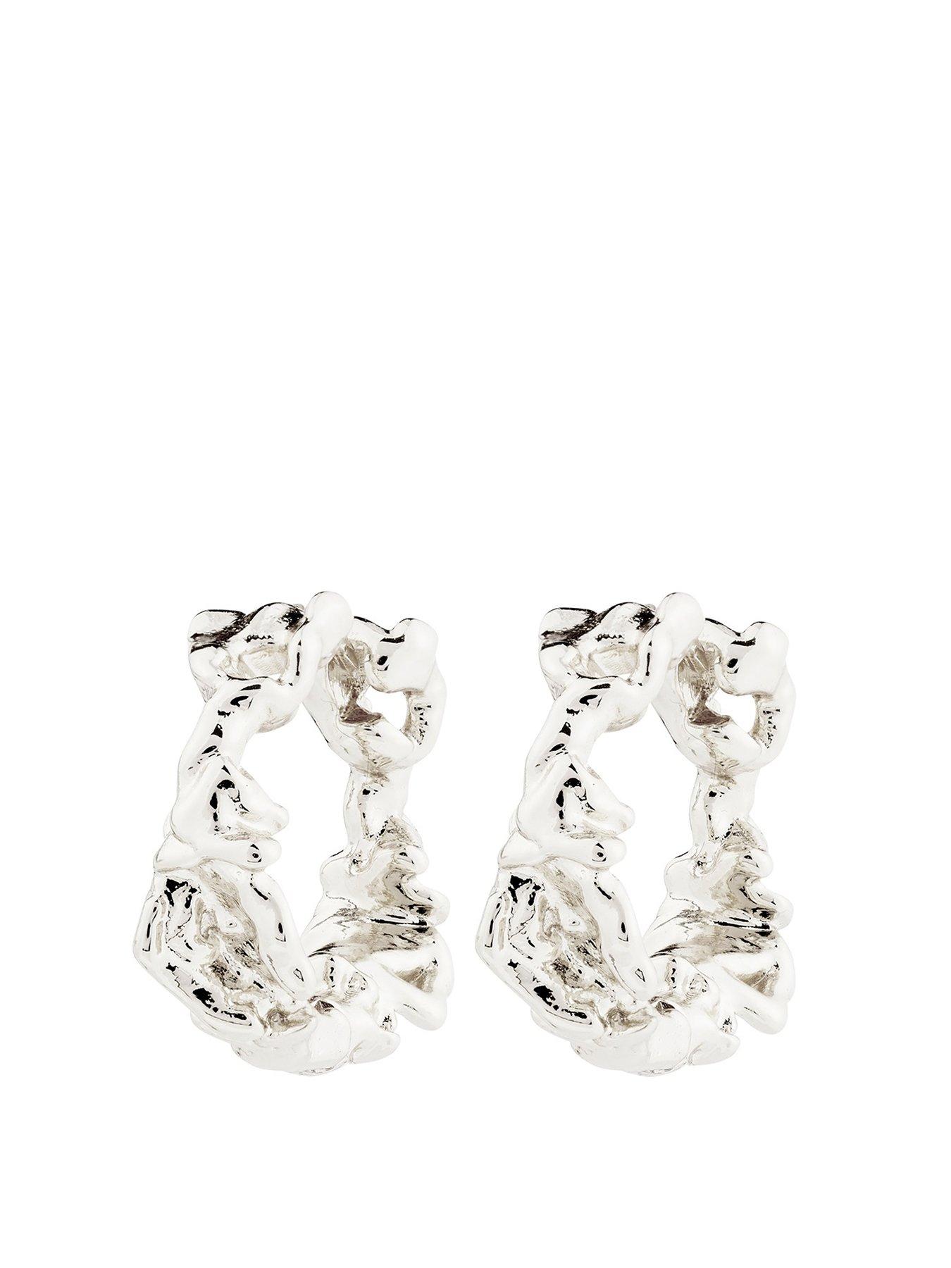 undefined TRUST earrings silver-plated