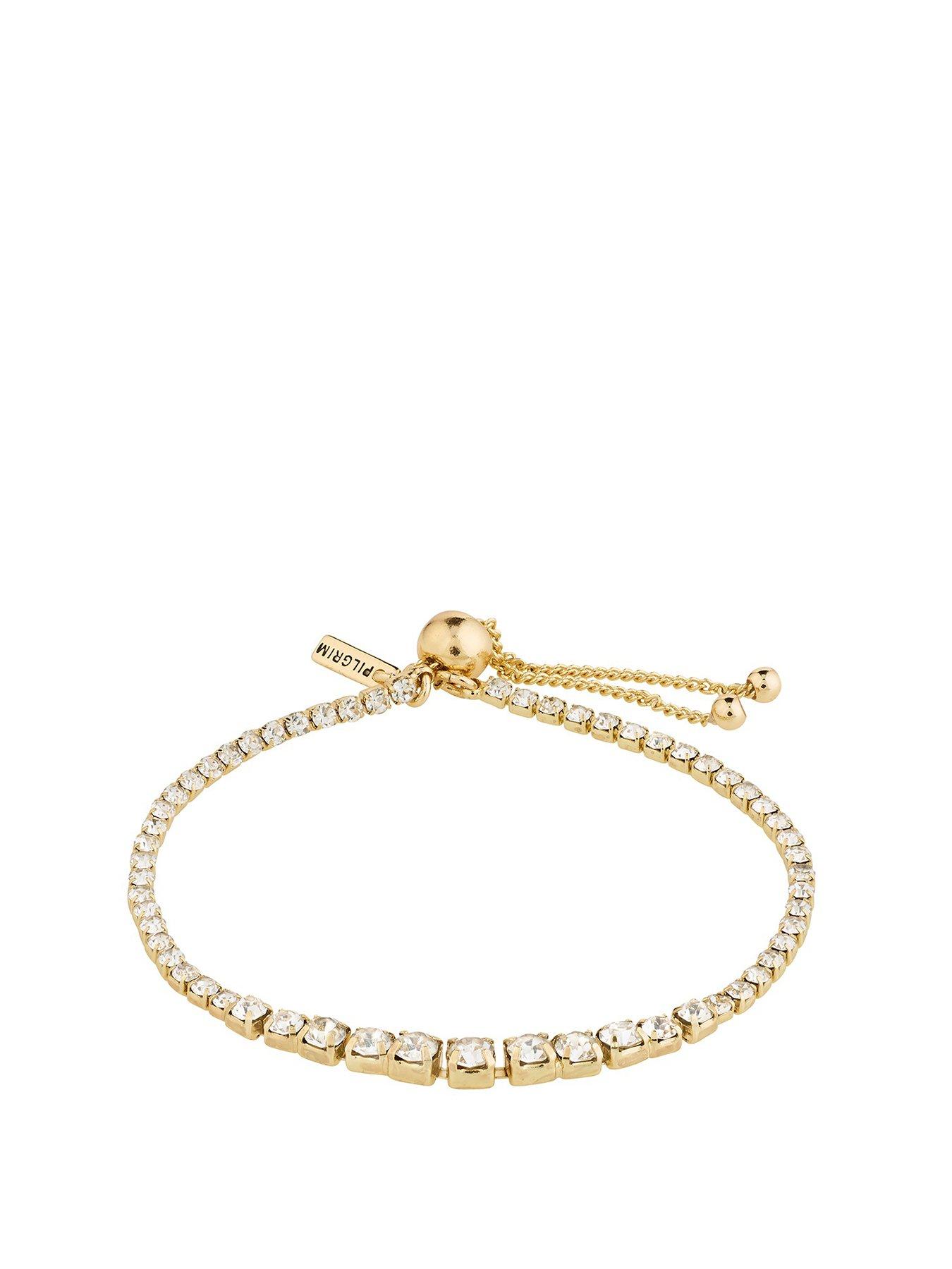 Product photograph of Pilgrim Sky Bracelet Gold-plated from very.co.uk