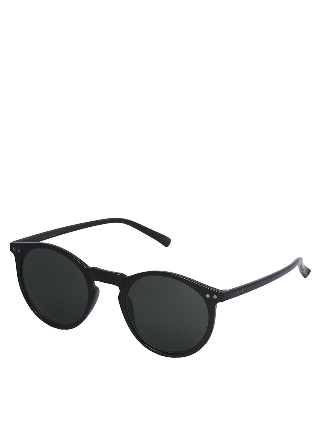 Image 2 of 5 of Jack & Jones Ryder Round Sunglasses - Black