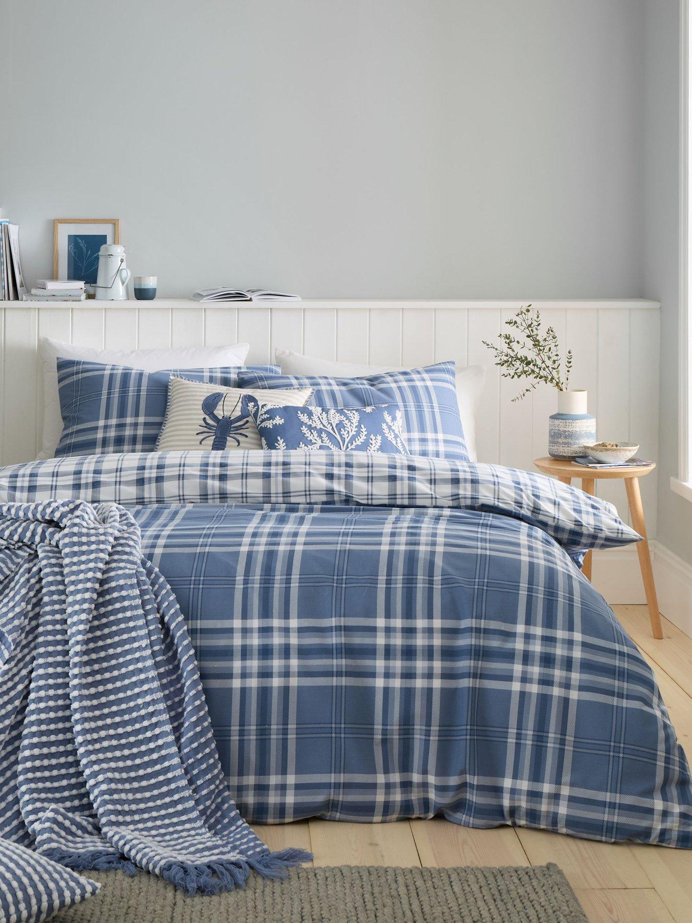 Image 1 of 6 of Catherine Lansfield Kelso Check Duvet Cover Set