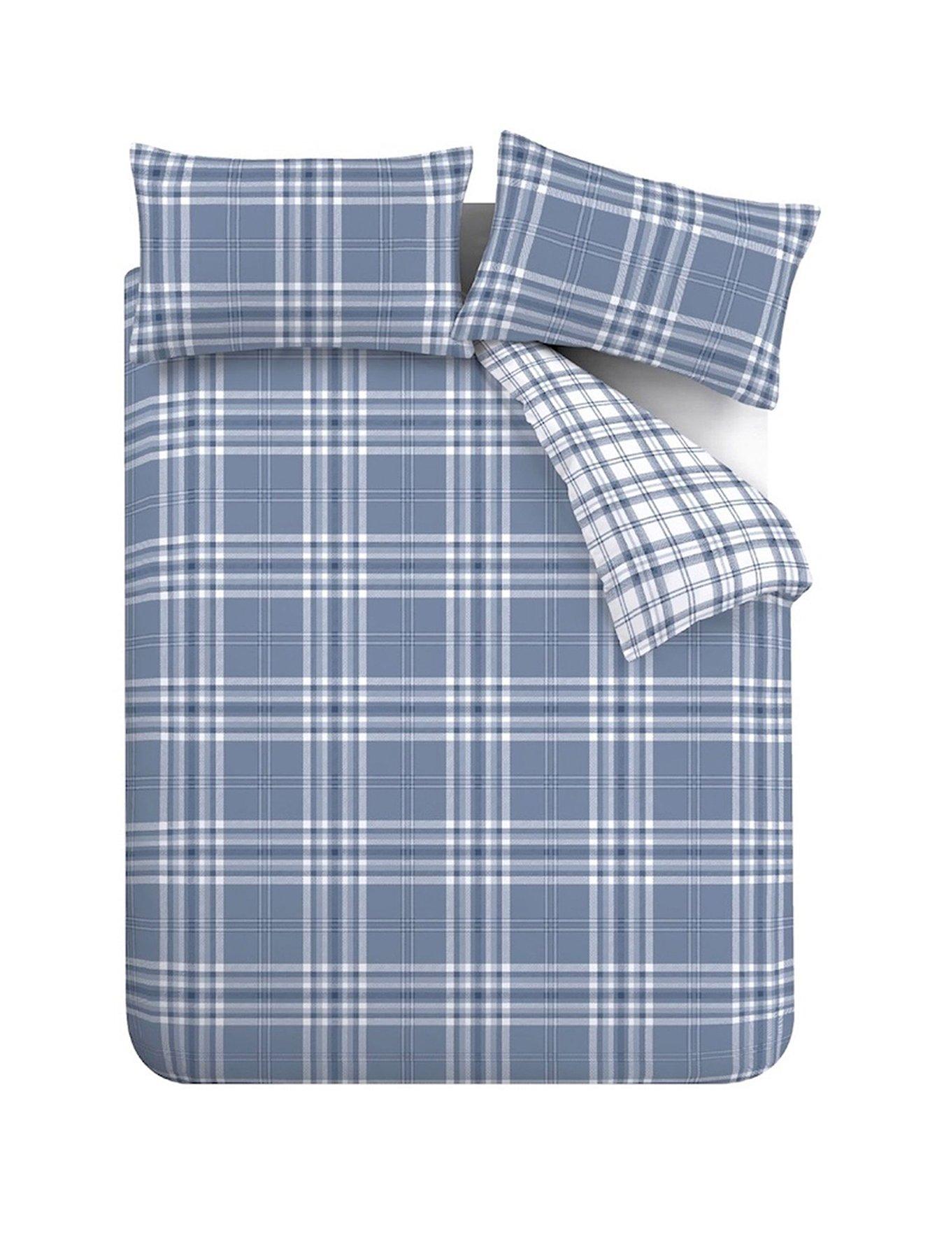 Image 2 of 6 of Catherine Lansfield Kelso Check Duvet Cover Set