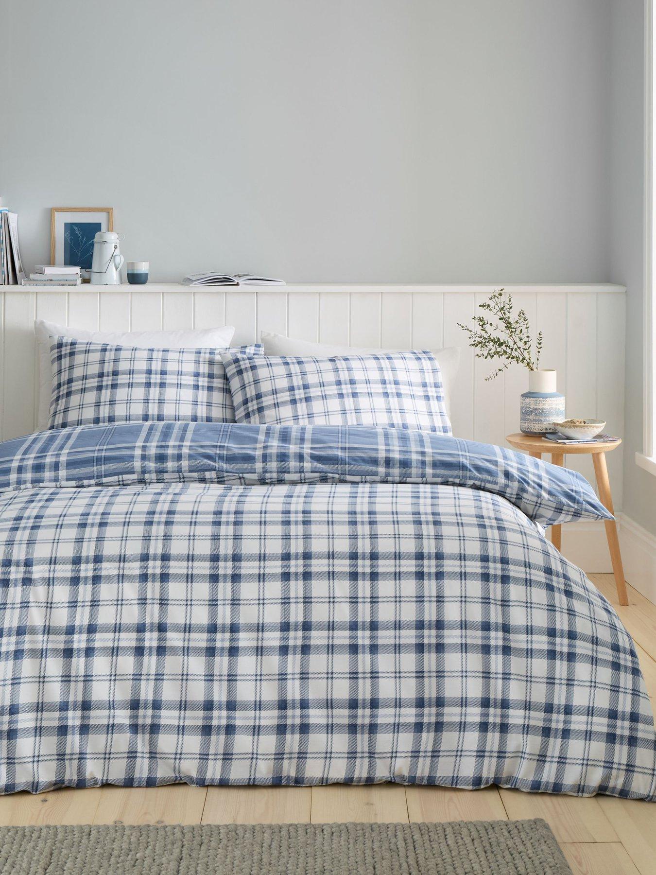 Image 4 of 6 of Catherine Lansfield Kelso Check Duvet Cover Set