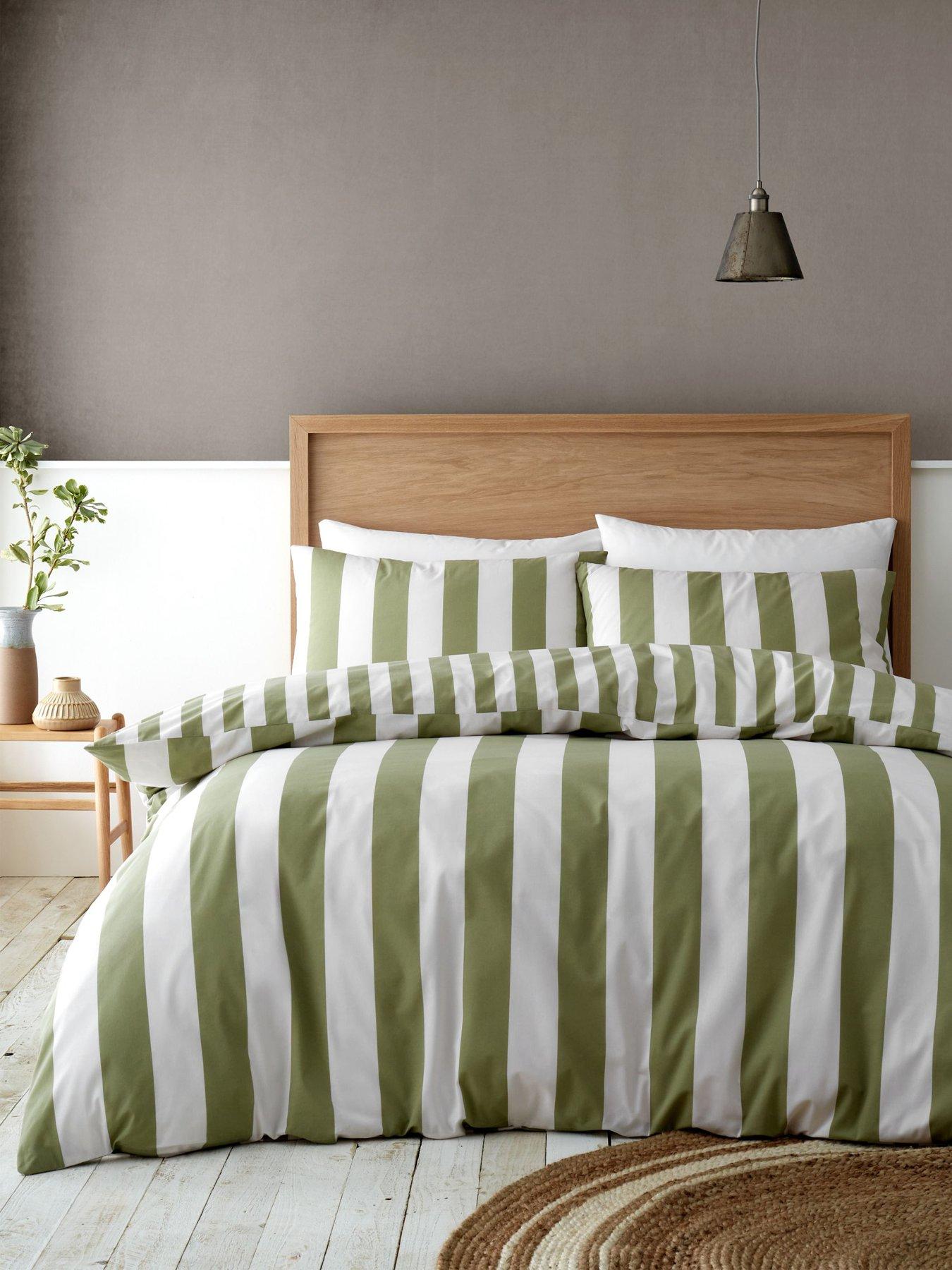 Image 1 of 6 of Catherine Lansfield Cove Stripe Duvet Cover Set
