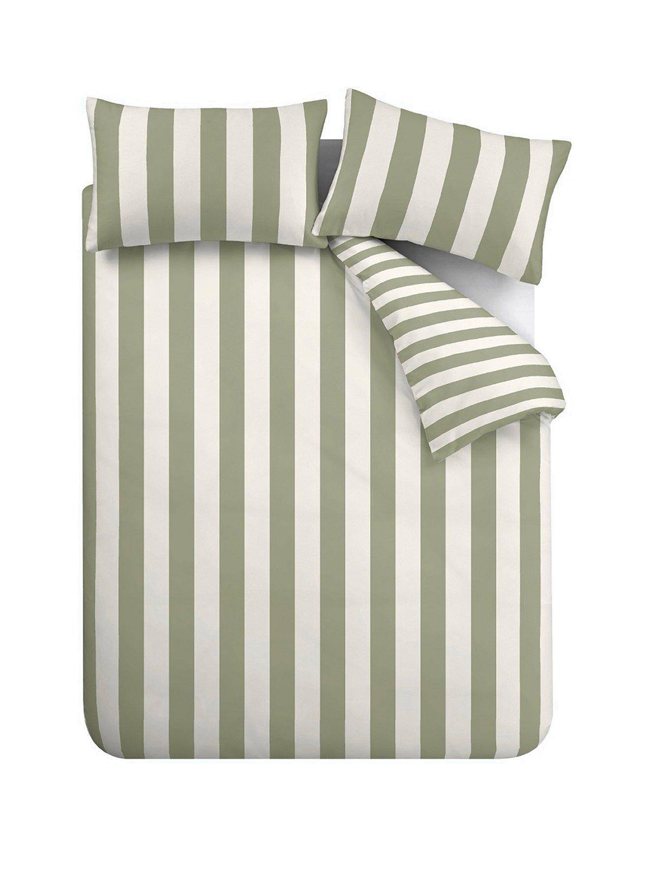 Image 2 of 6 of Catherine Lansfield Cove Stripe Duvet Cover Set