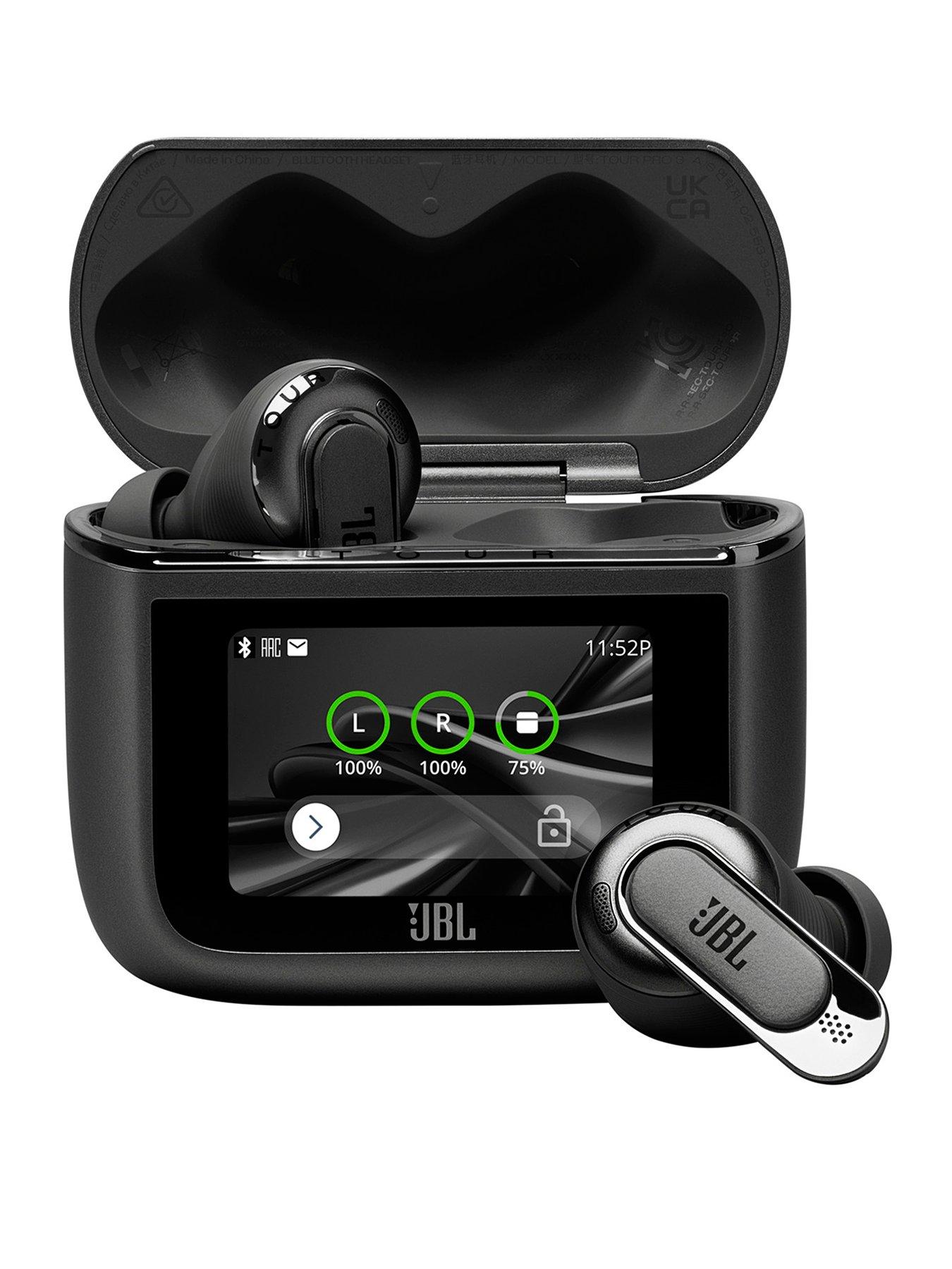 undefined TOUR PRO 3 TWS, True Adaptive Noise Canceling Earbuds with Wireless Charging - Black
