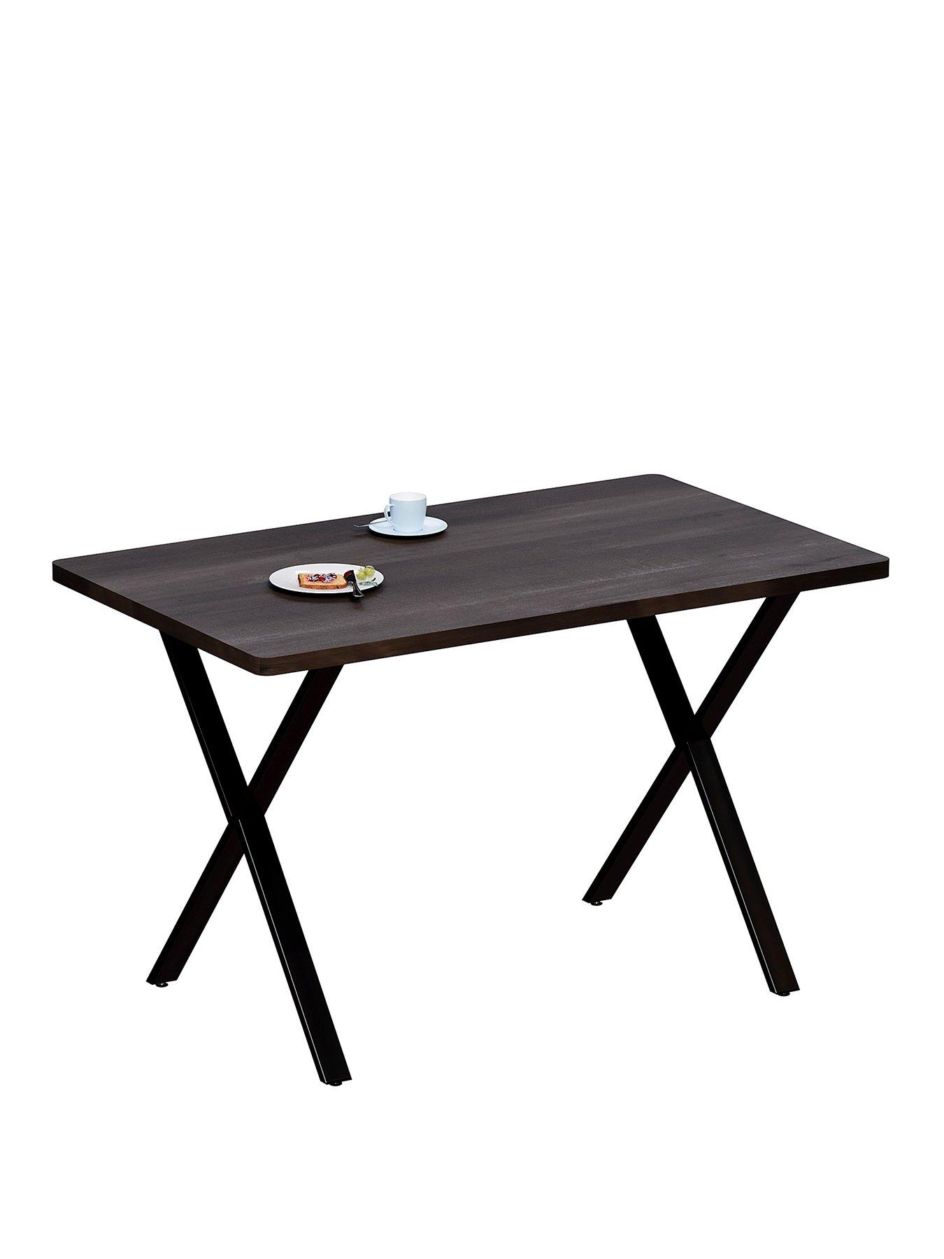 Image 2 of 7 of Vida Designs Havenwood 4 Seater Dining Table With X Shape Legs