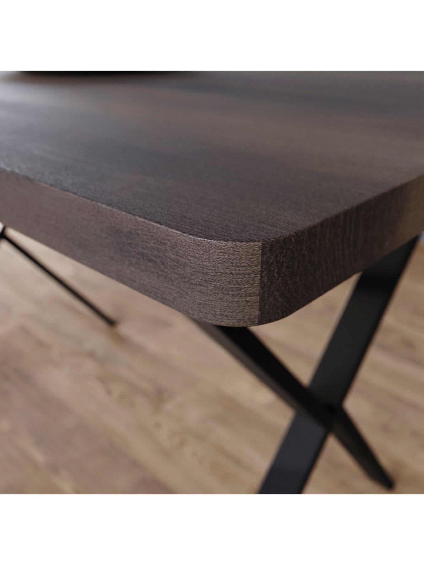 Image 5 of 7 of Vida Designs Havenwood 4 Seater Dining Table With X Shape Legs