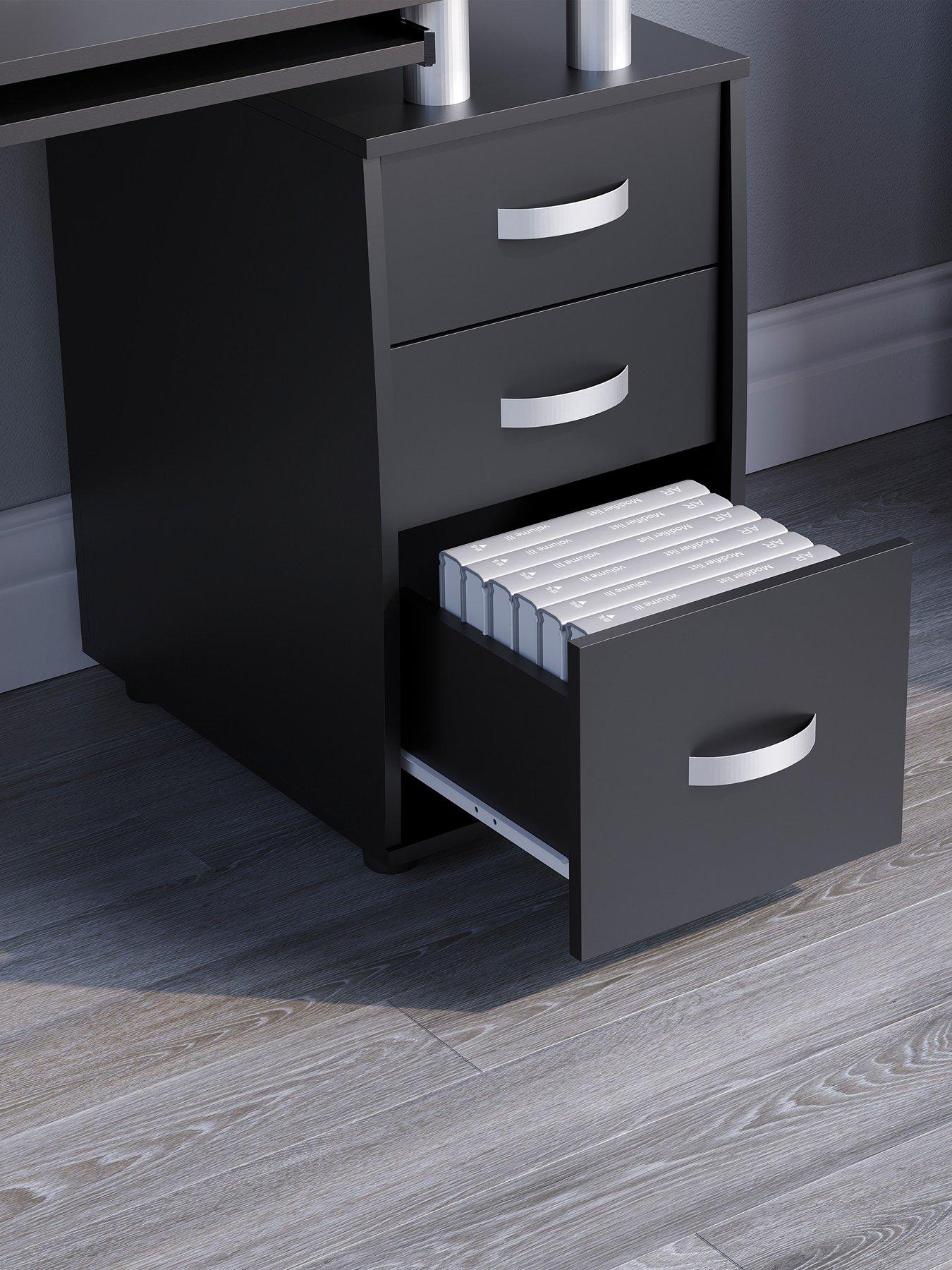 Image 6 of 7 of Vida Designs Otley 3 Drawer Computer Desk
