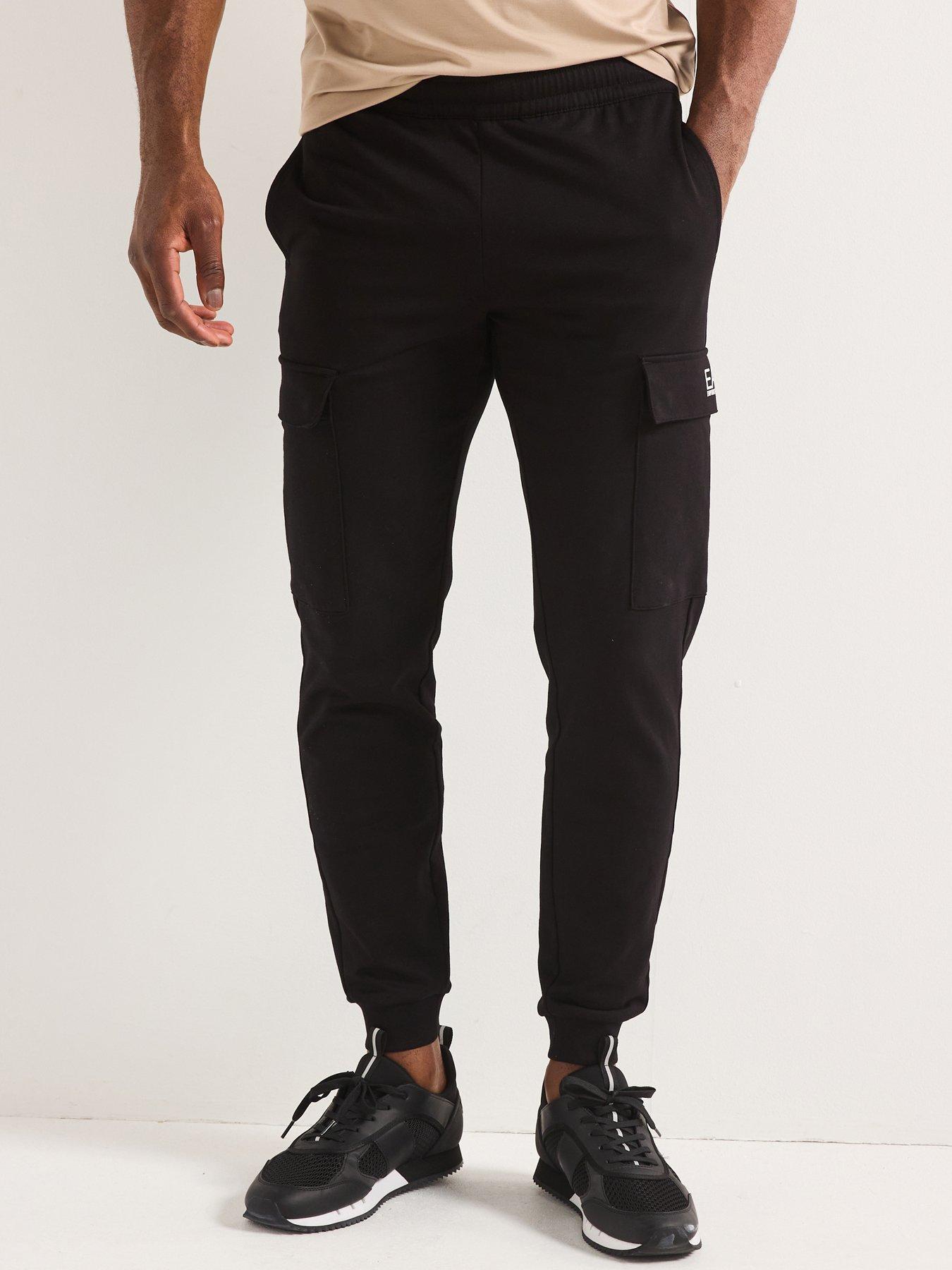 Ea7 Emporio Armani Core Id Cargo Trousers - Black