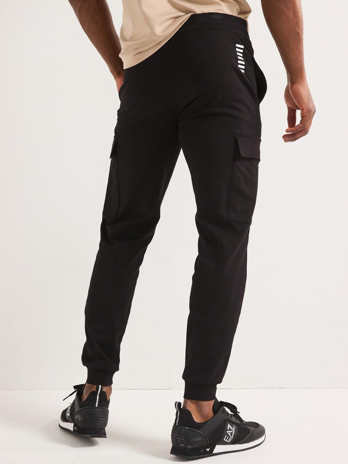 EA7 Emporio Armani Core ID Cargo Trousers - Black | Very