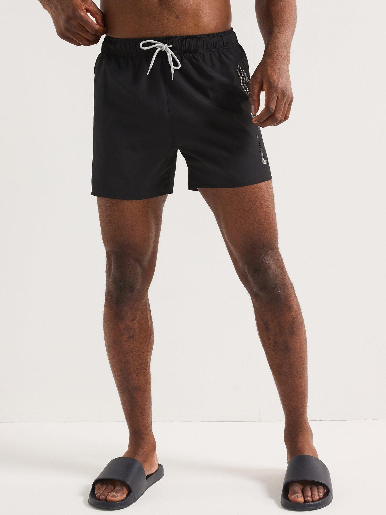 undefined Logo Swim Shorts - Black