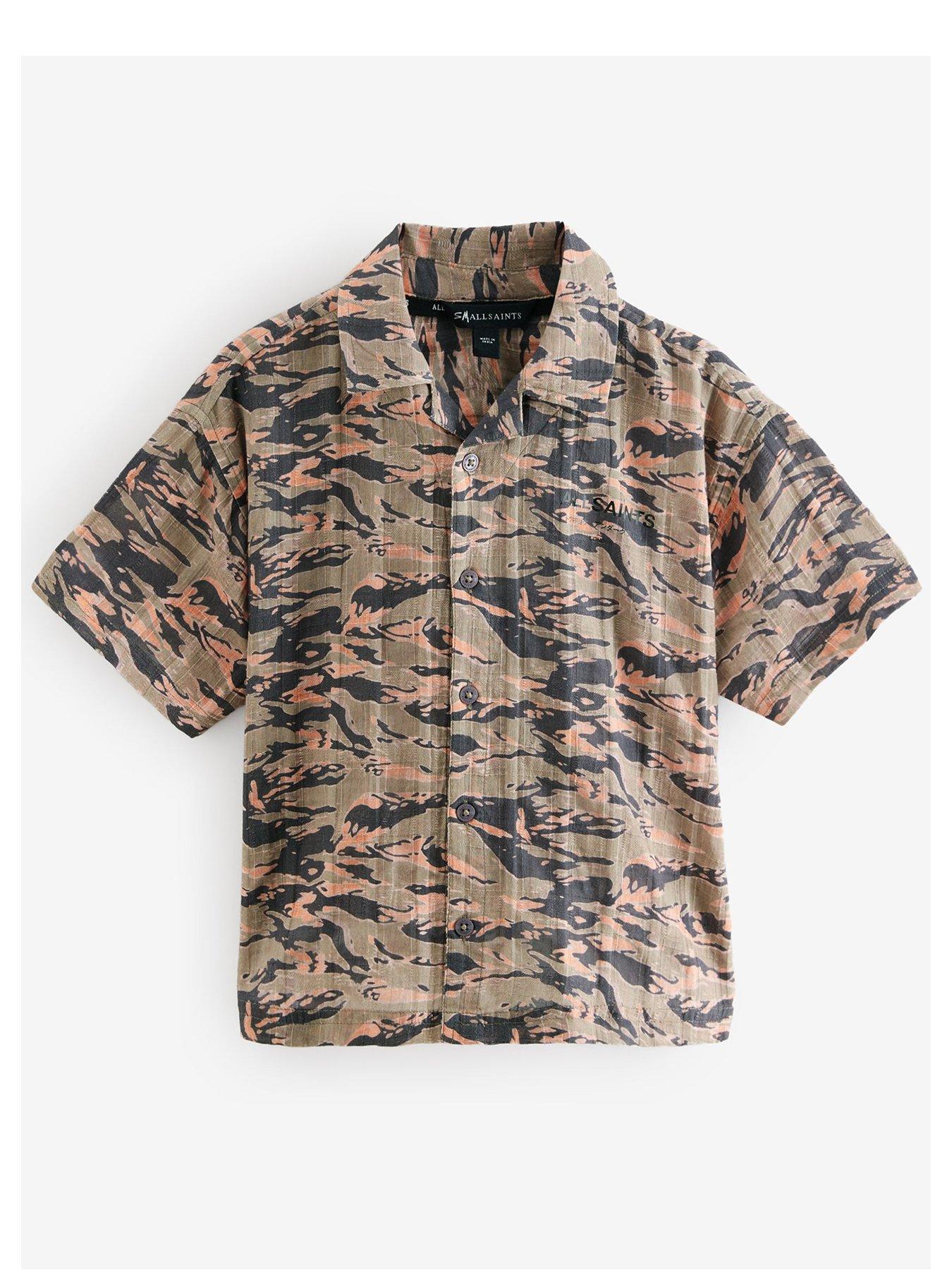 undefined All Saints Camouflage Shirt - Multi