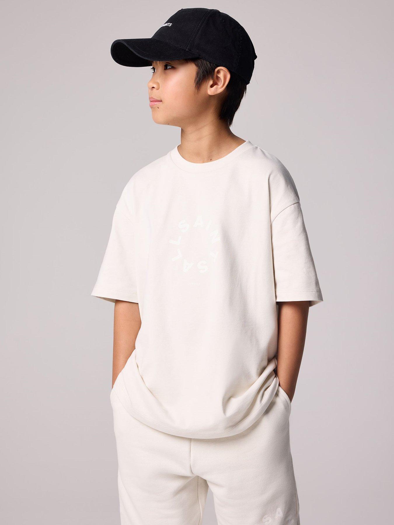 undefined Boys Tierra T-shirt And Shorts Set - Beige