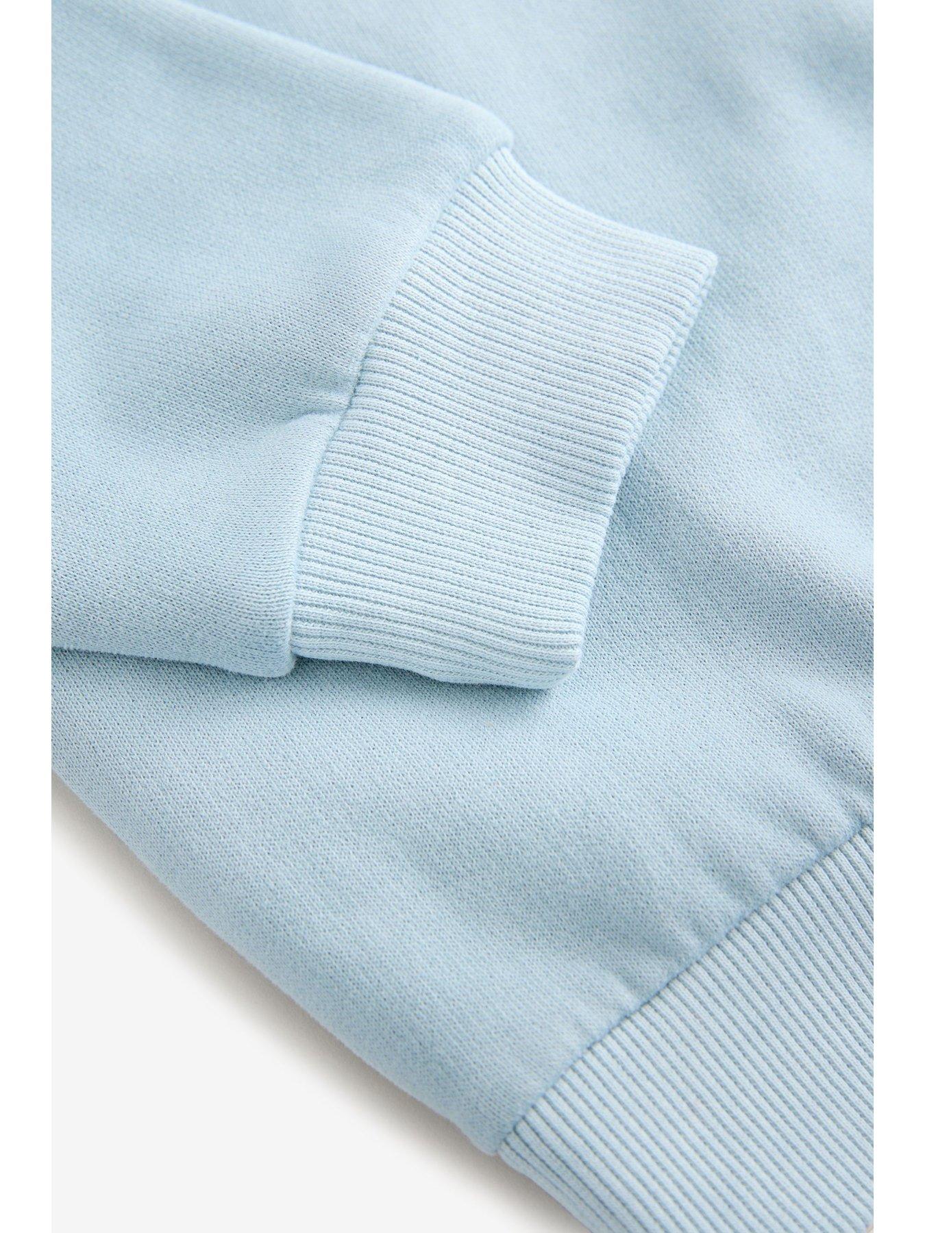 Image 5 of 5 of smALLSAINTS All Saints Embroidered Logo Sweatshirt - Blue