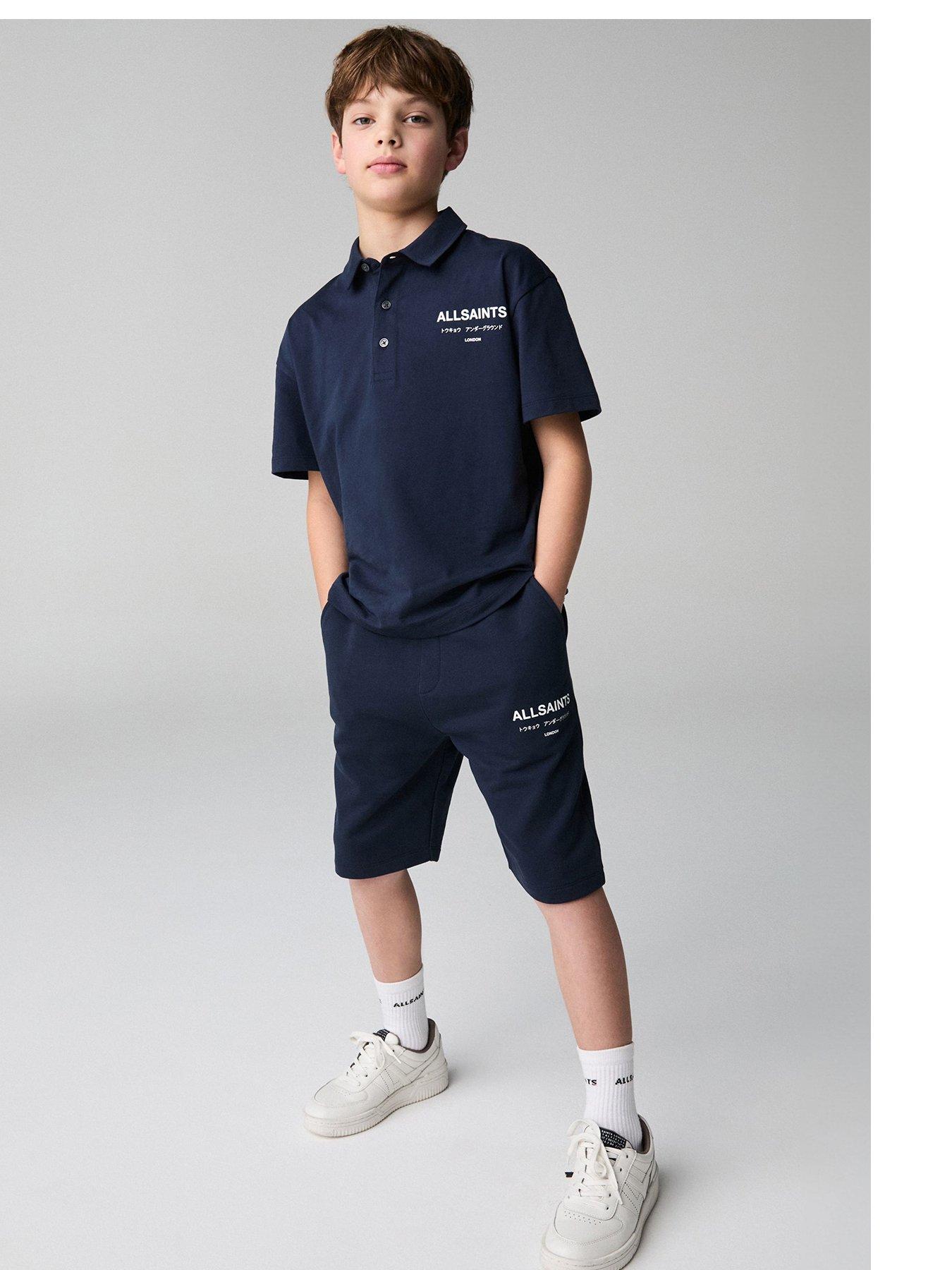 undefined Boys Polo And Short Set - Black