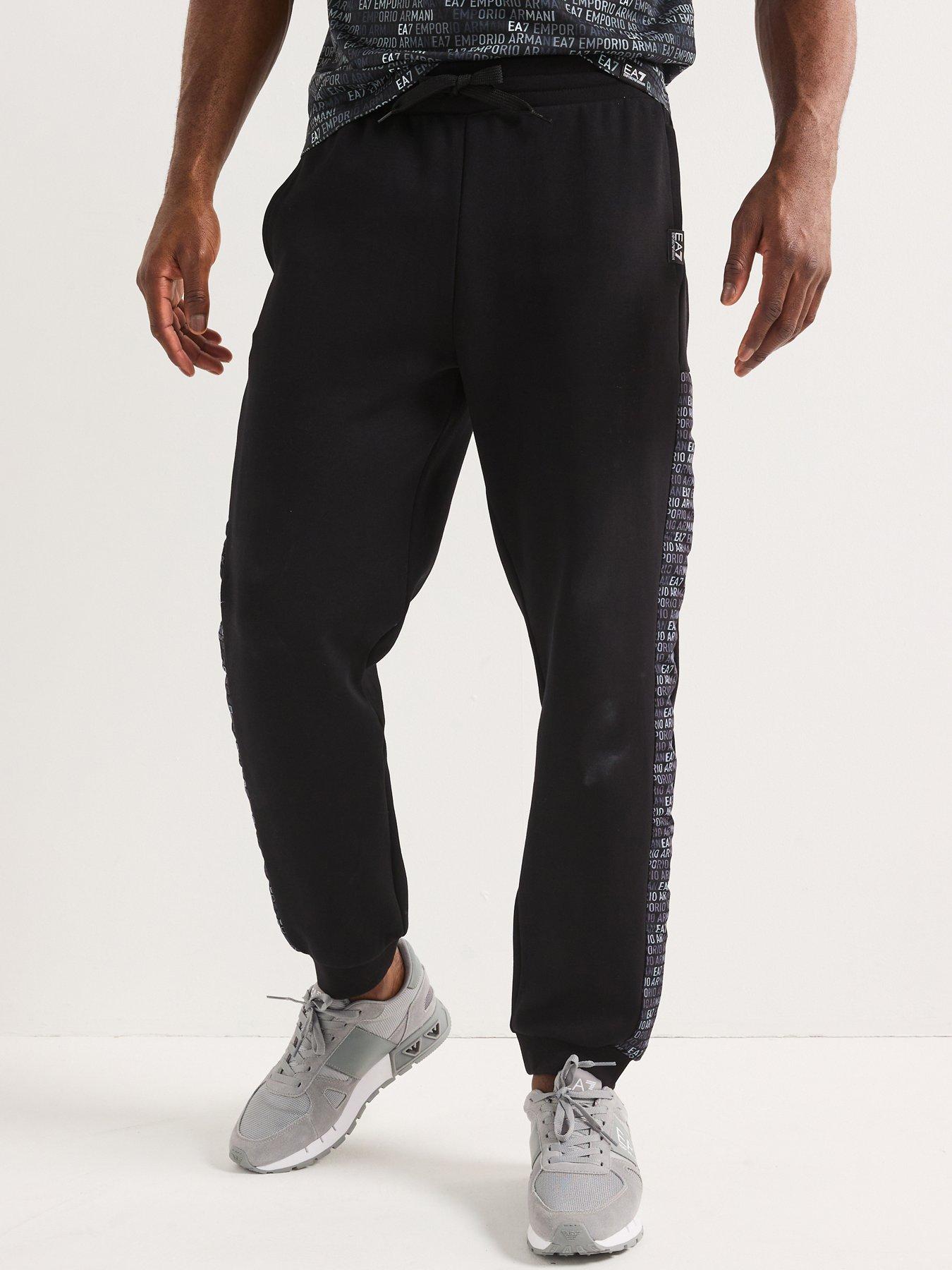 undefined Train Monogram Joggers - Black