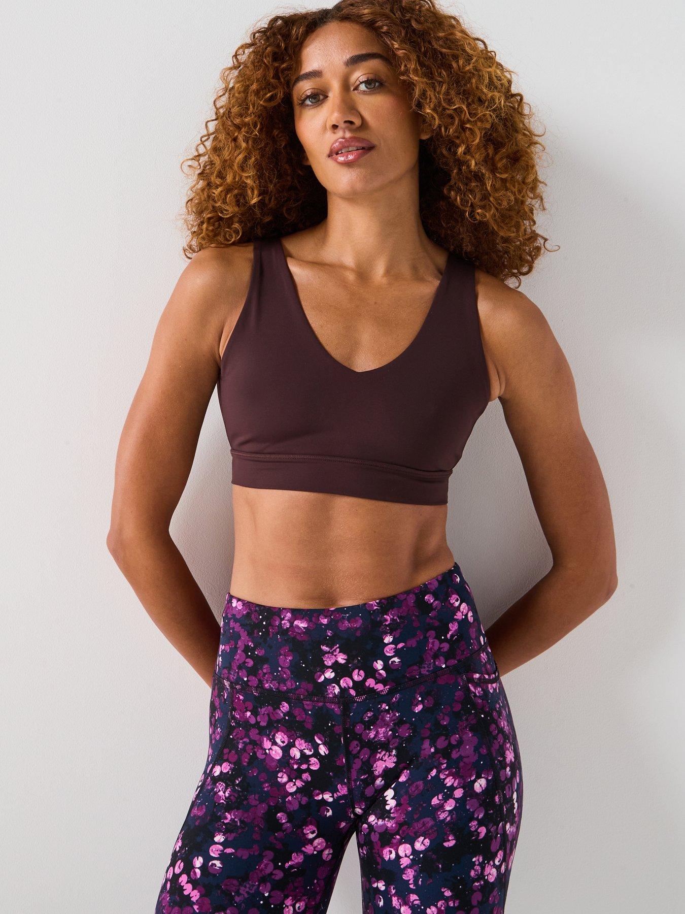 undefined Womens Training Ultimate Yoga Voop Bra - Brown