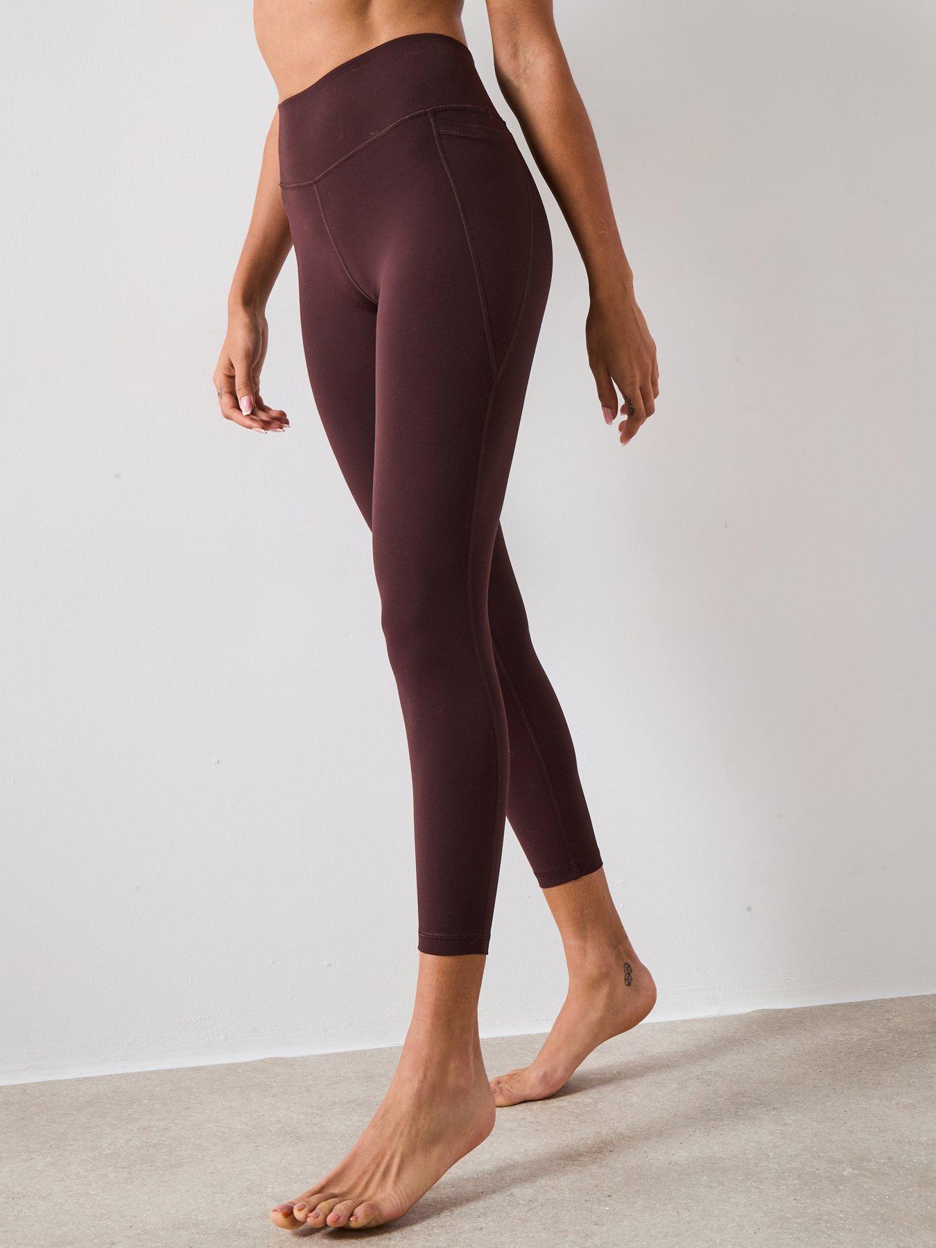 undefined Womens Training Ultimate 7/8 Yoga Legging - Brown