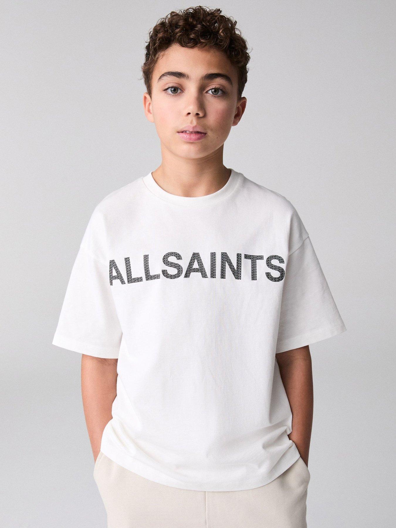 undefined All Saints Logo T-Shirt - White